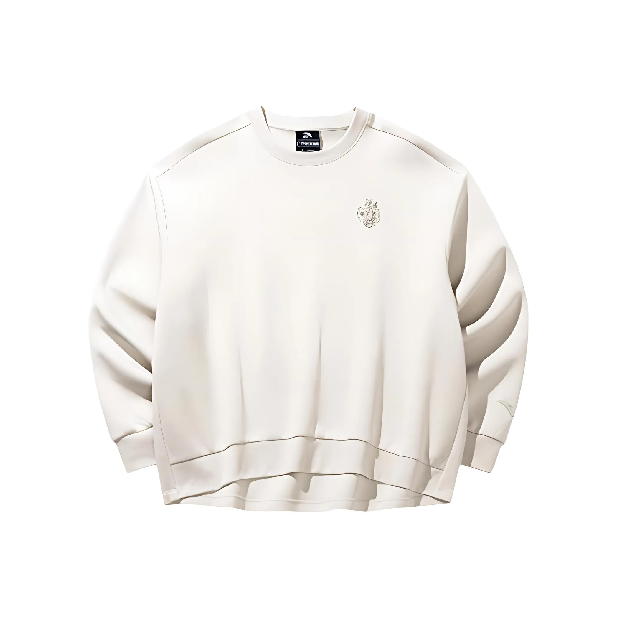 Anta x ZHONGGUOGUOJIADILI LIANMINGKUAN Outdoor Collection Sweatshirt Women's White Limestone