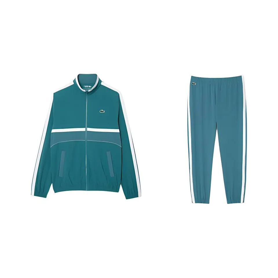 LACOSTE Collaboration Djokovic Коллаборация Aqua Blue Men's Casual Athletic Wear