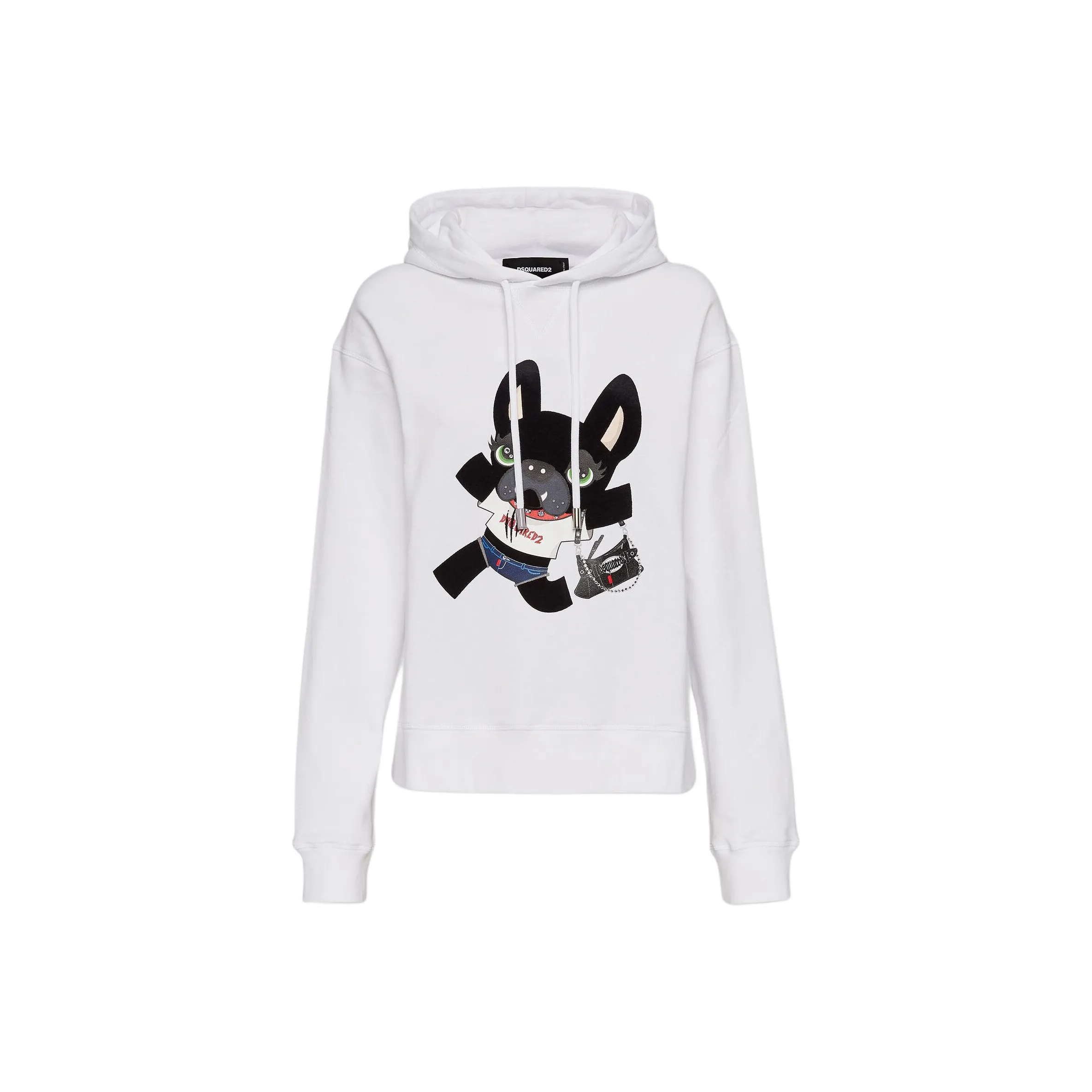 DSQUARED 2 Drawstring Graphic Printed Hoodie