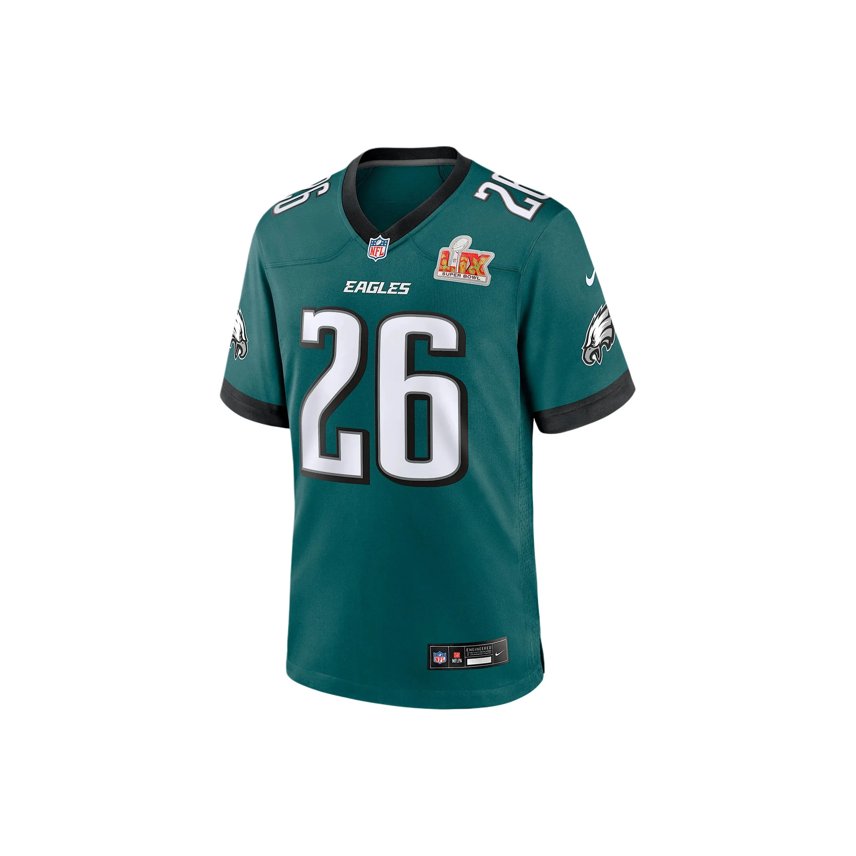 Nike Saquon Barkley Philadelphia Eagles Super Bowl Lix Men's Nike Nfl Game Jersey