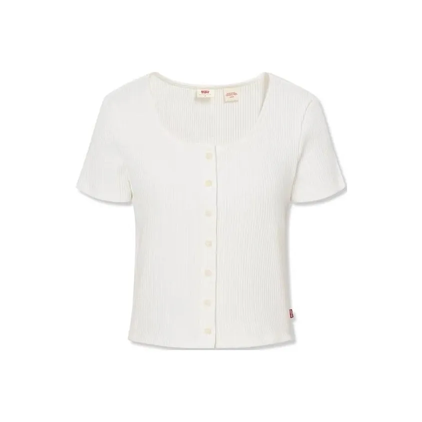 Levi's Стандартная T-рубашка Женская Экрю