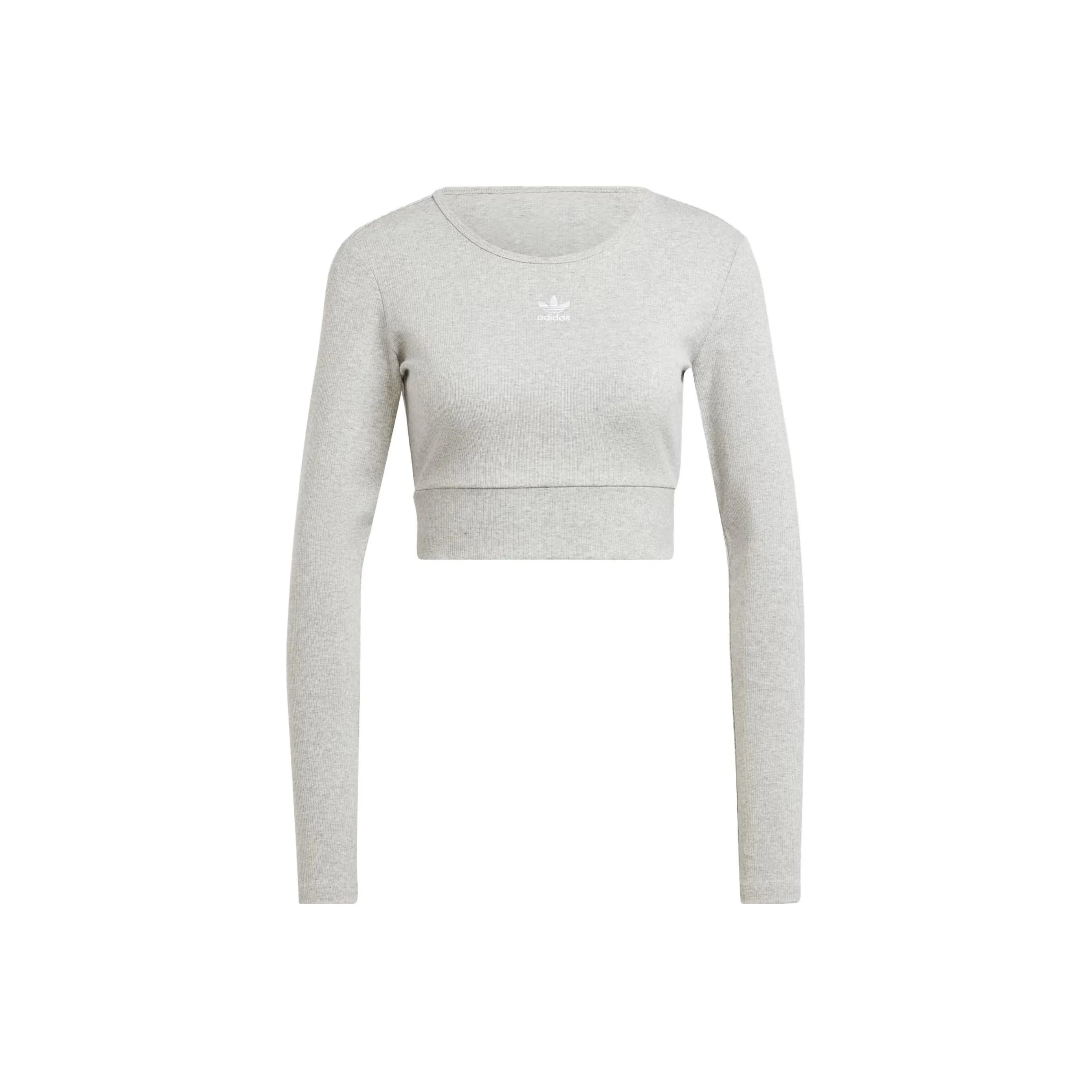 Adidas Originals Set in Sleeve T Shirt Women's Gray
