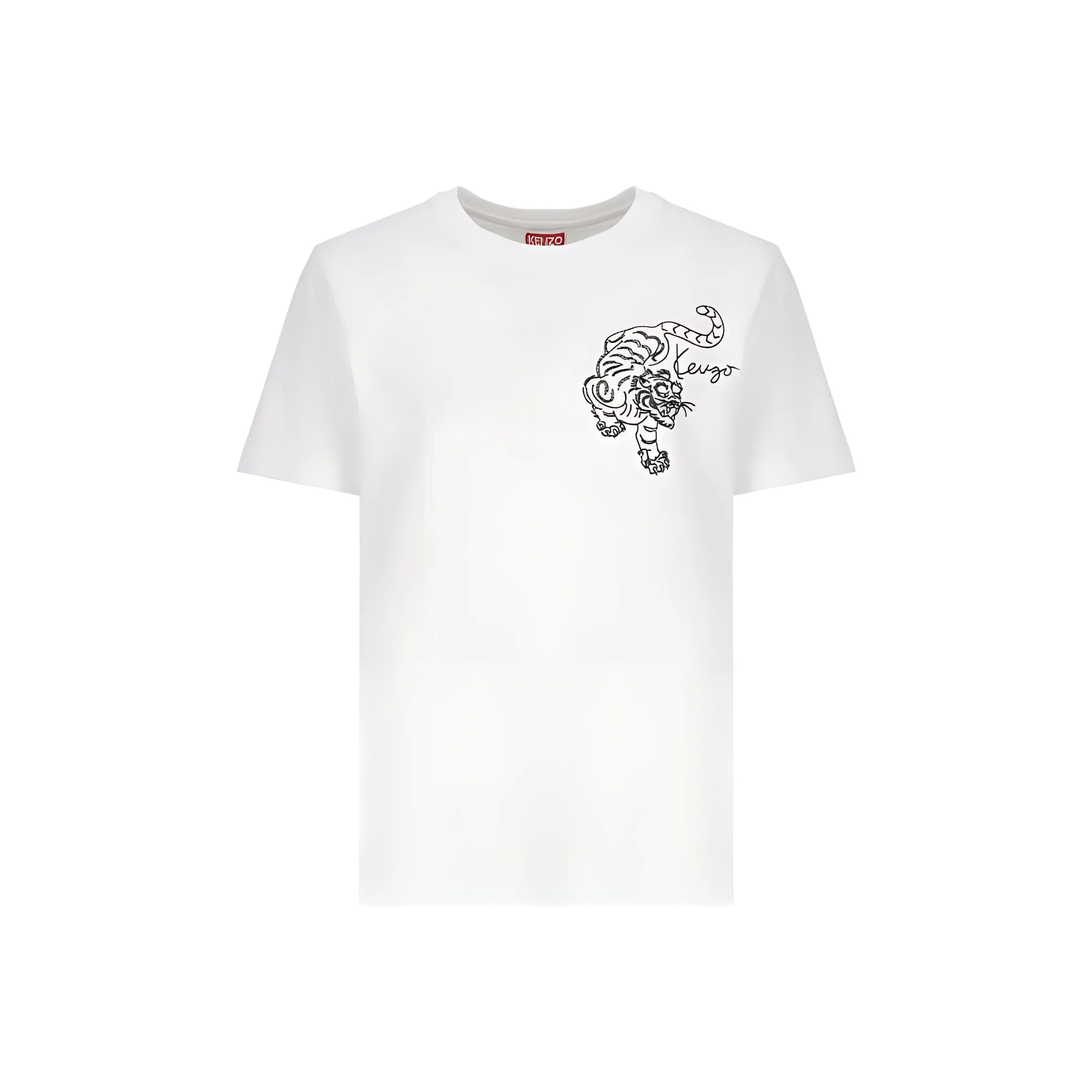 KENZO Gots Star Tiger Embroidered Crewneck T Shirt