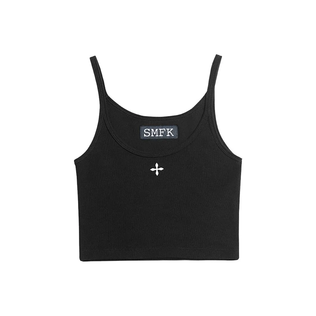 SMFK Топ на бретелях Женский Полуночный Черный