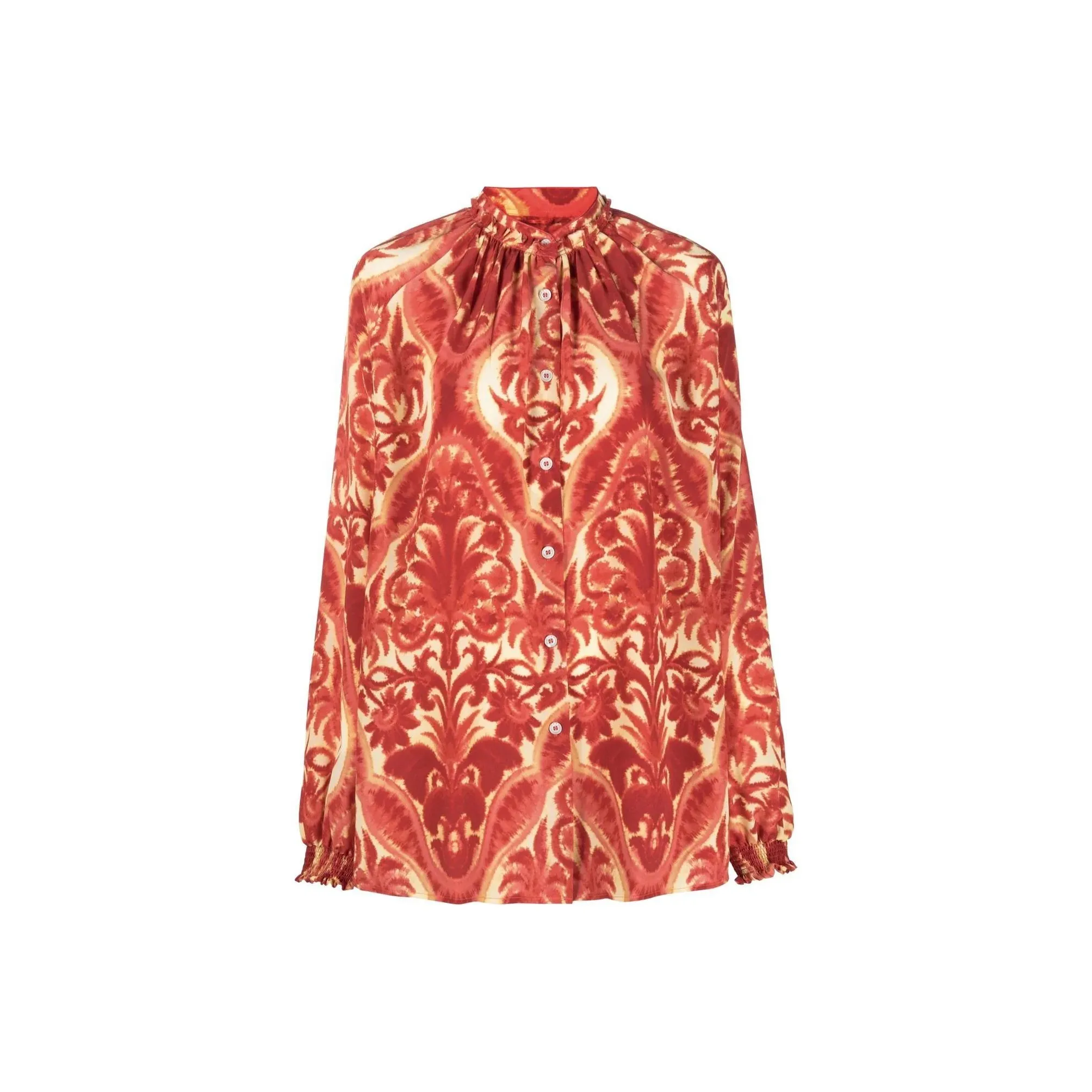 F.R.S For Restless Sleepers Graphic print Silk Blouse