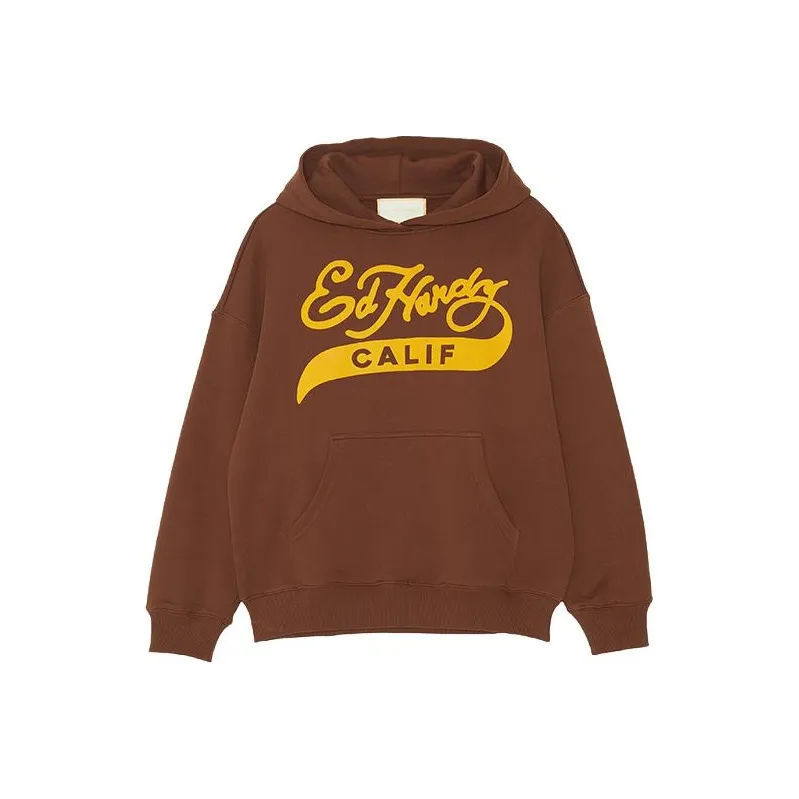 Ed Hardy Sweatshirts Women's Ice Mocha Brown E1PCW434