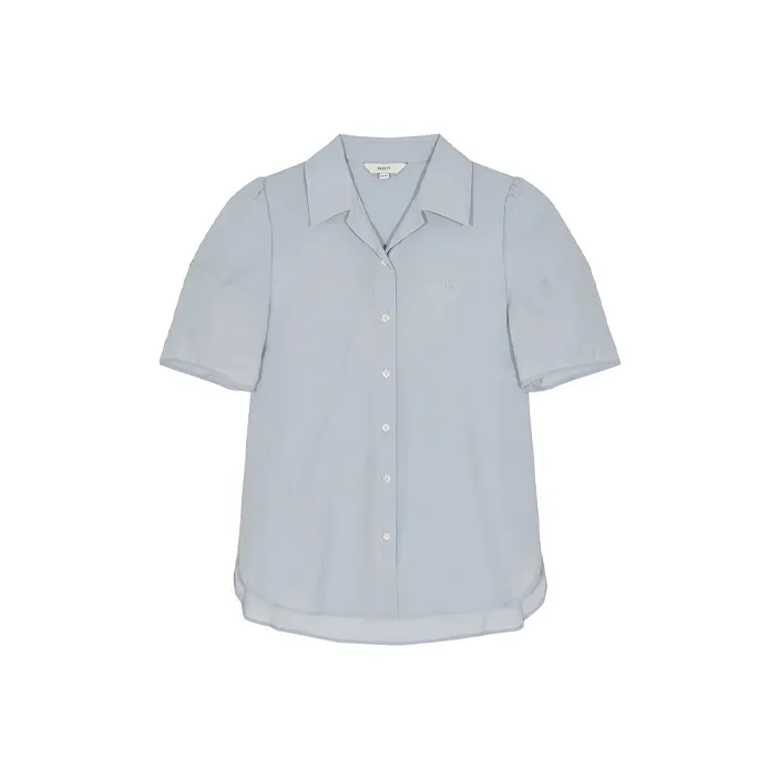 HAZZYS Короткий рукав рубашка женская светло-синяя