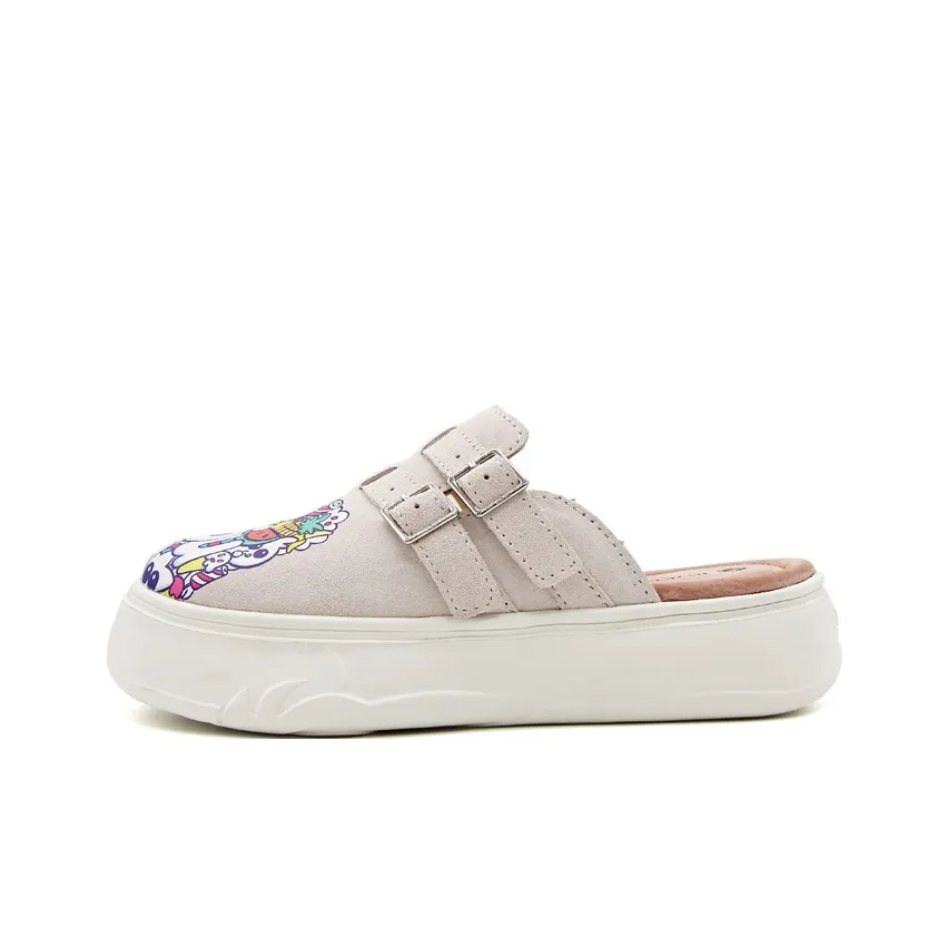 Joy Mario Резиновая подошва Граффити Домашние тапочки Женские