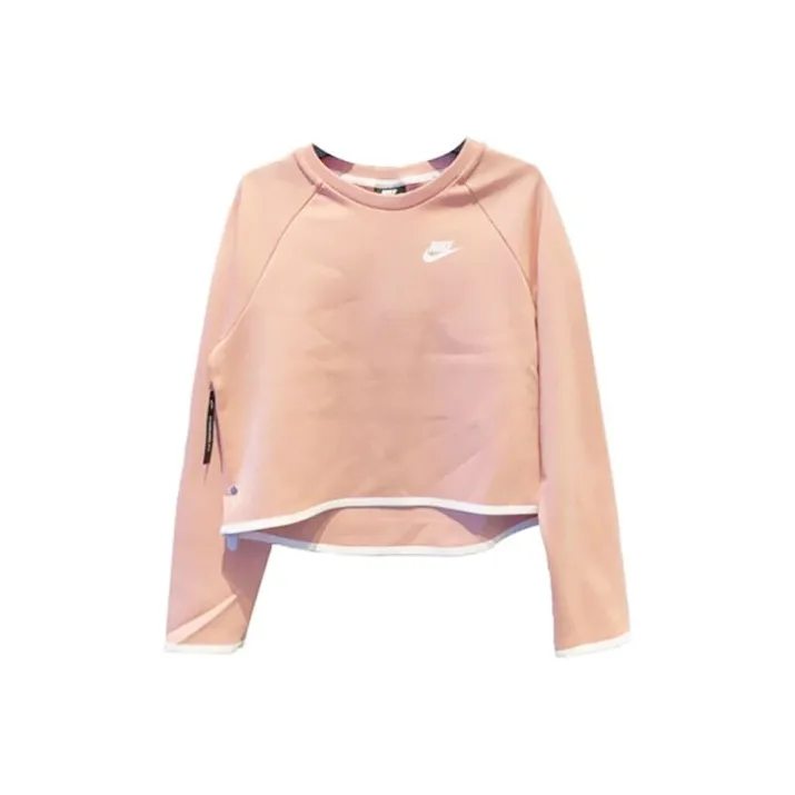 Nike Толстовка Женская Розовая Белая