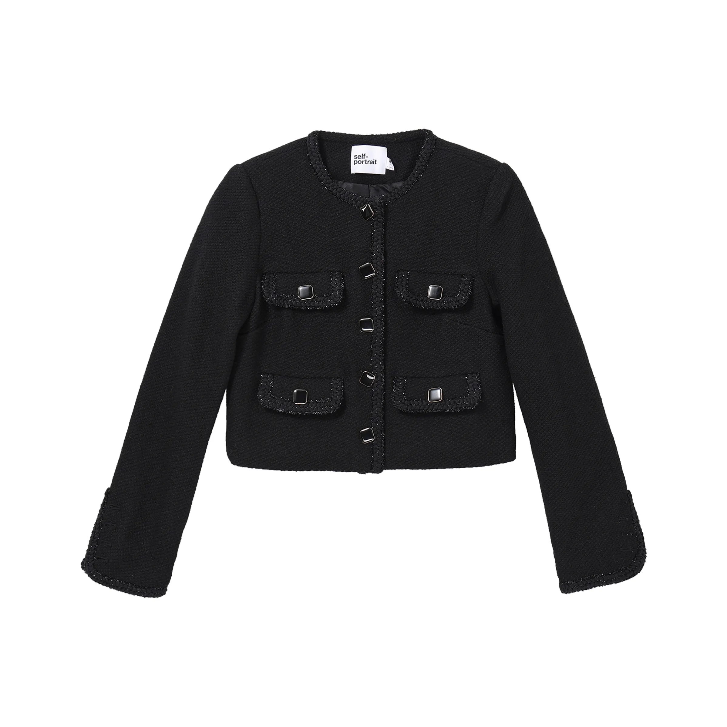 Self Portrait Куртка Женская Черная