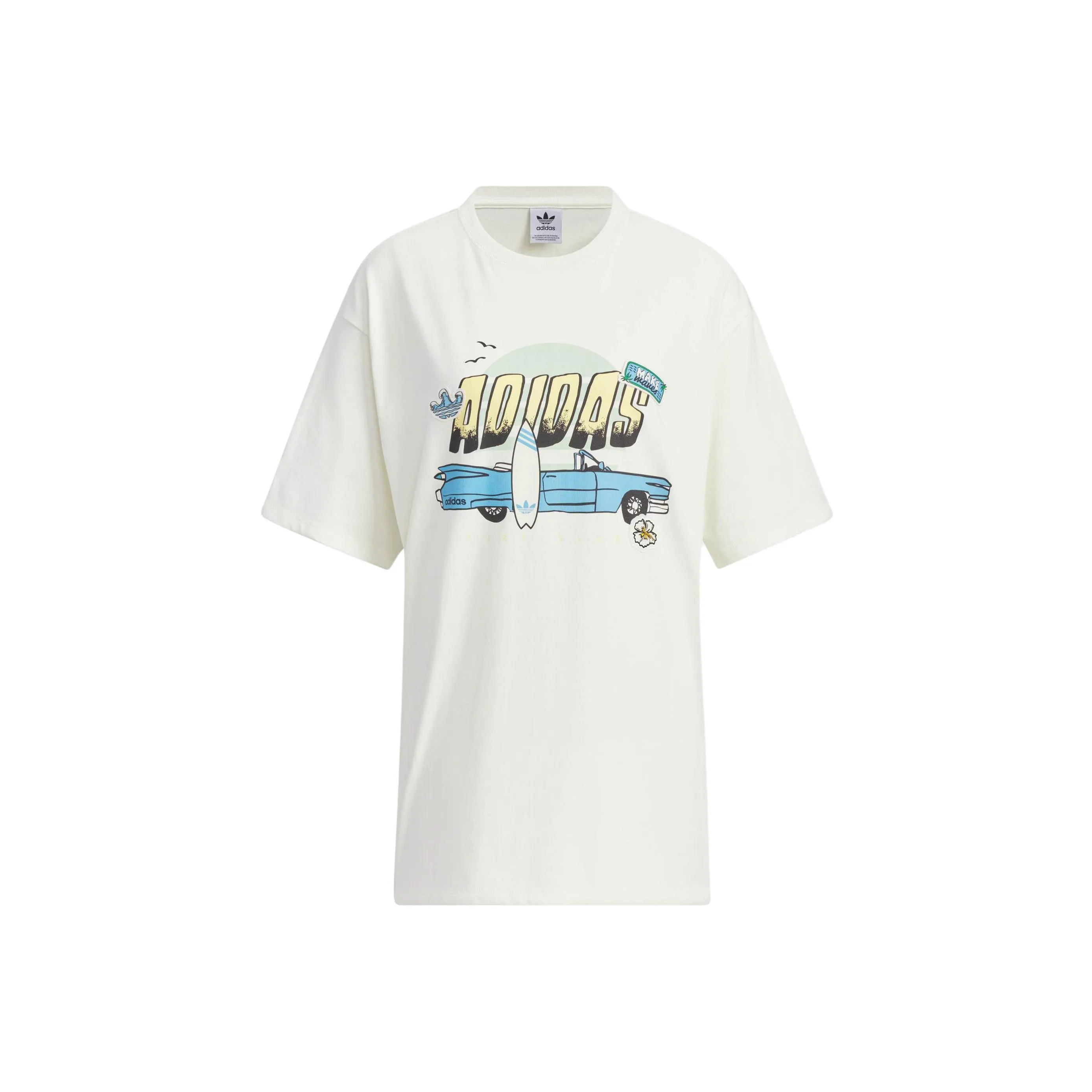 adidas originals Summer Holiday Graphic Play Short Sleeve Tee 'Off White'