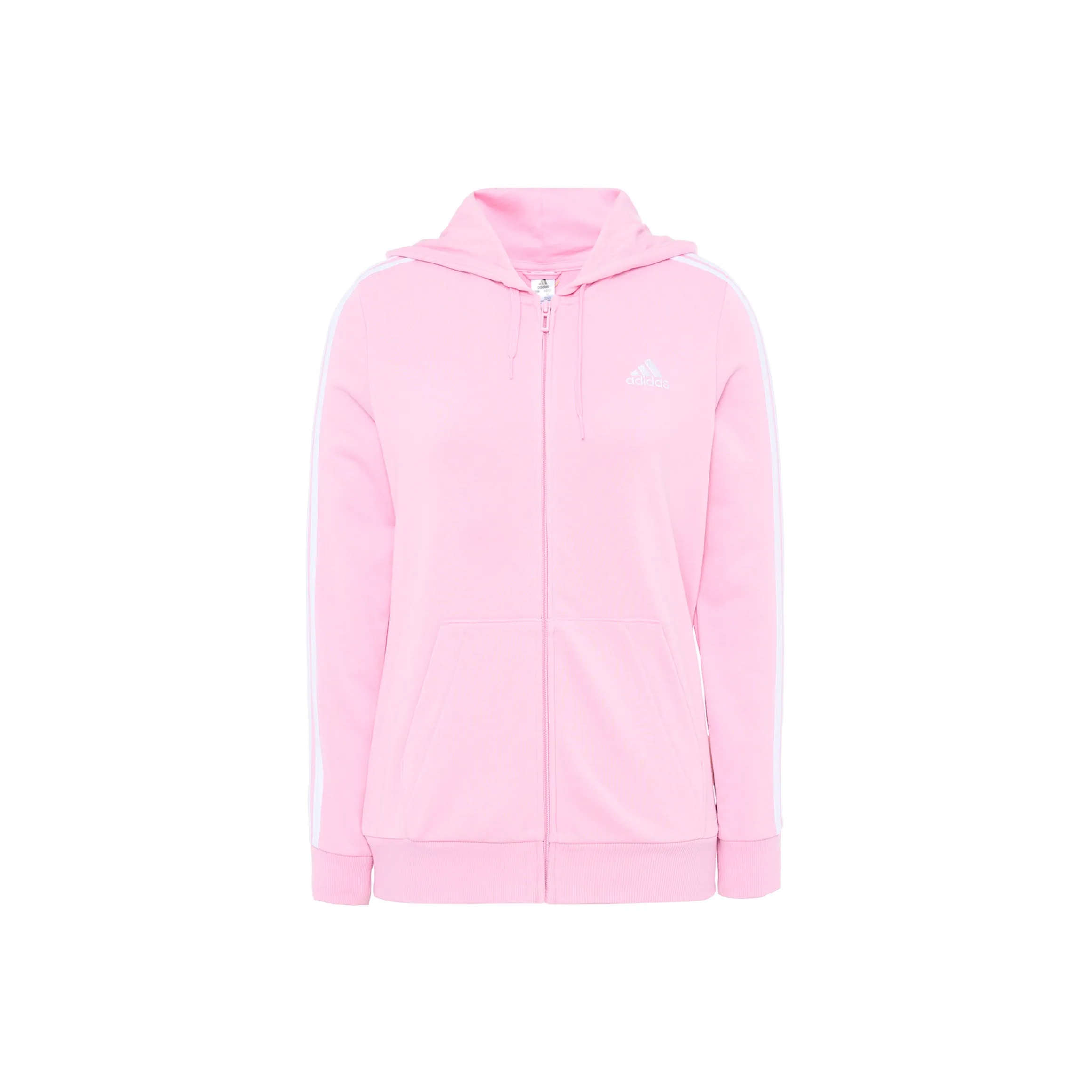 Adidas Essentials Full Zip Hoodie Jackets Coats Women's Pink