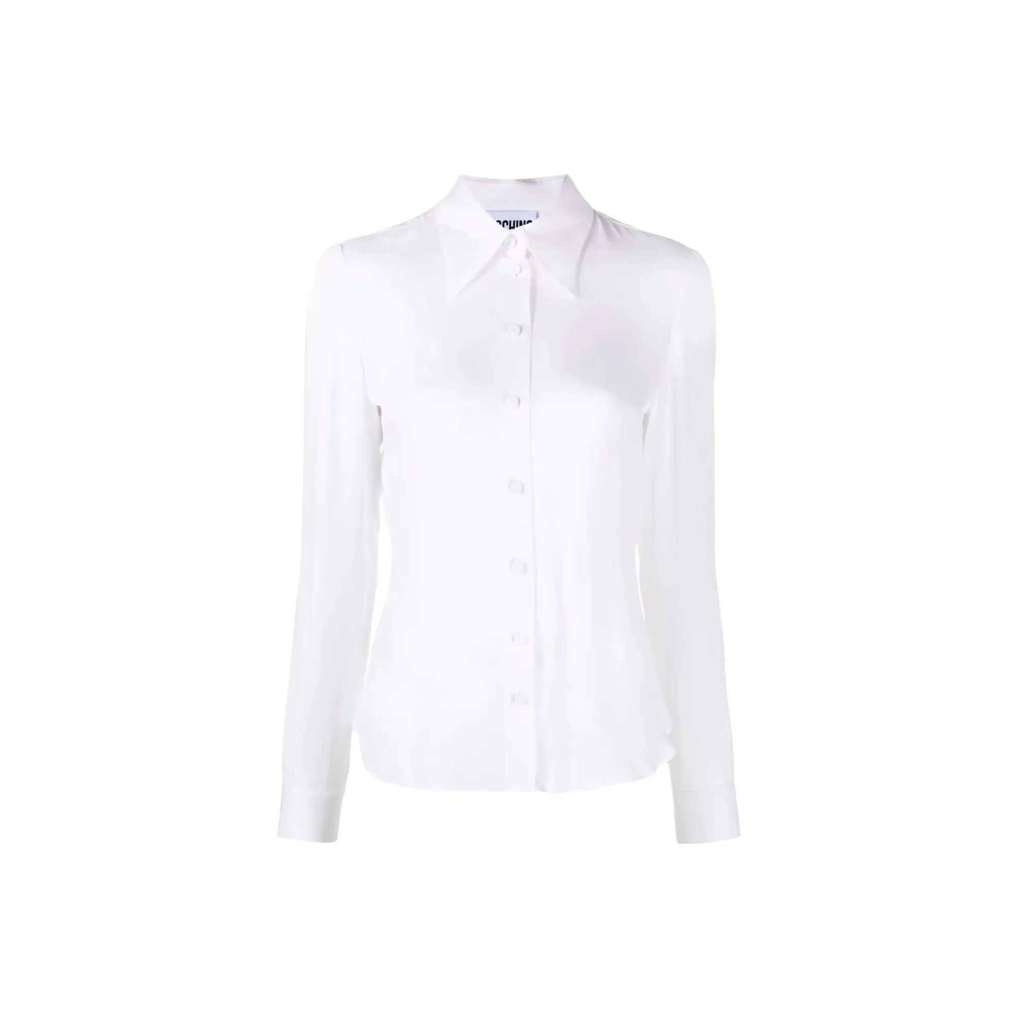 MOSCHINO Sleeveless Pussy-Bow Buttoned Blouse