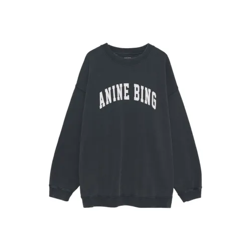 ANINE BING Черный Женские Свитшоты