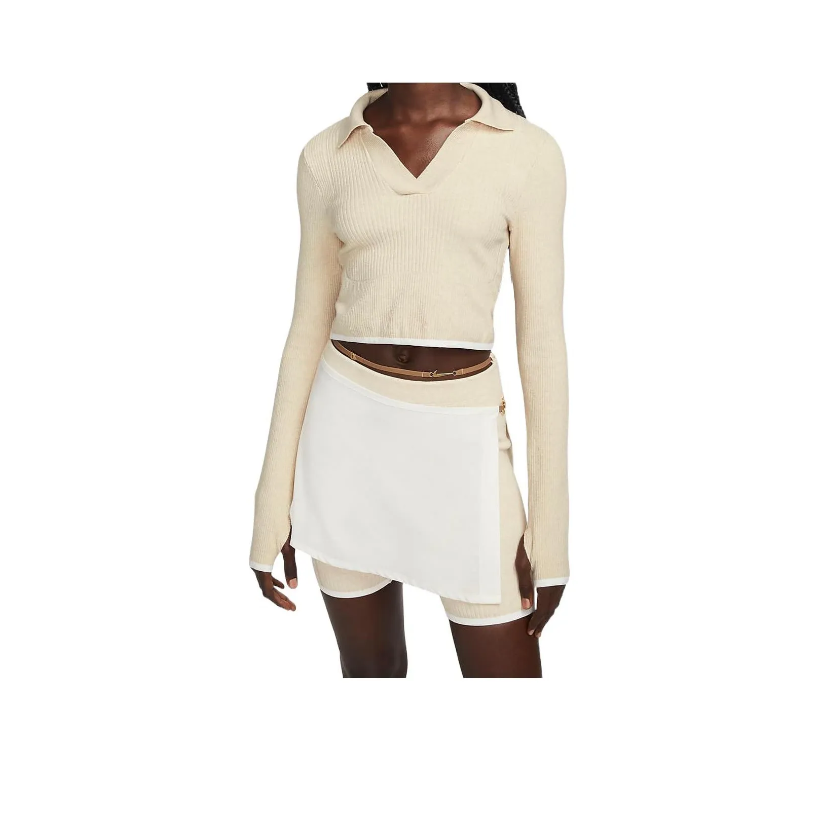 NIKE Экрю Женские Поло