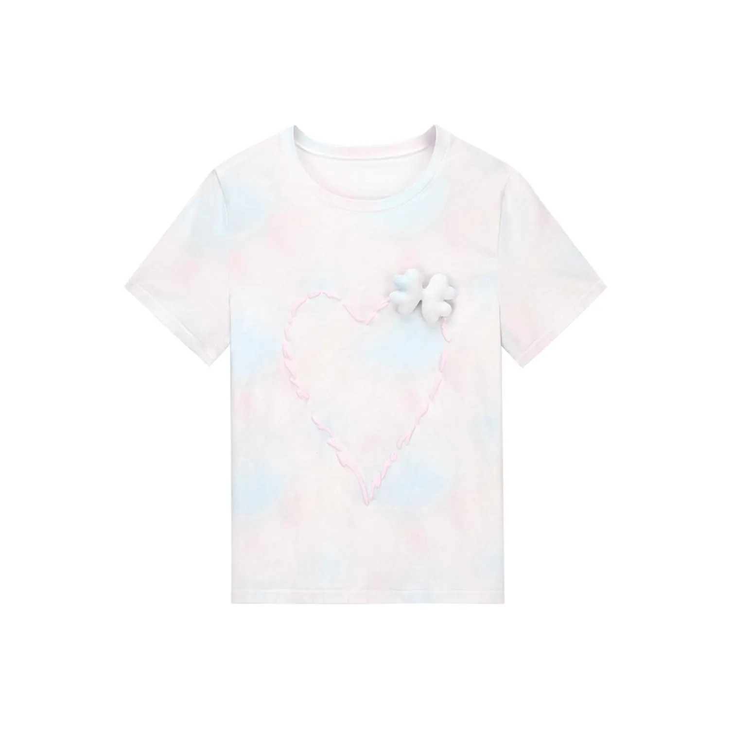 Victoria's Secret SUSAN FANG Co Branded Модель Градиентный Радужный Женские Т-рубашки