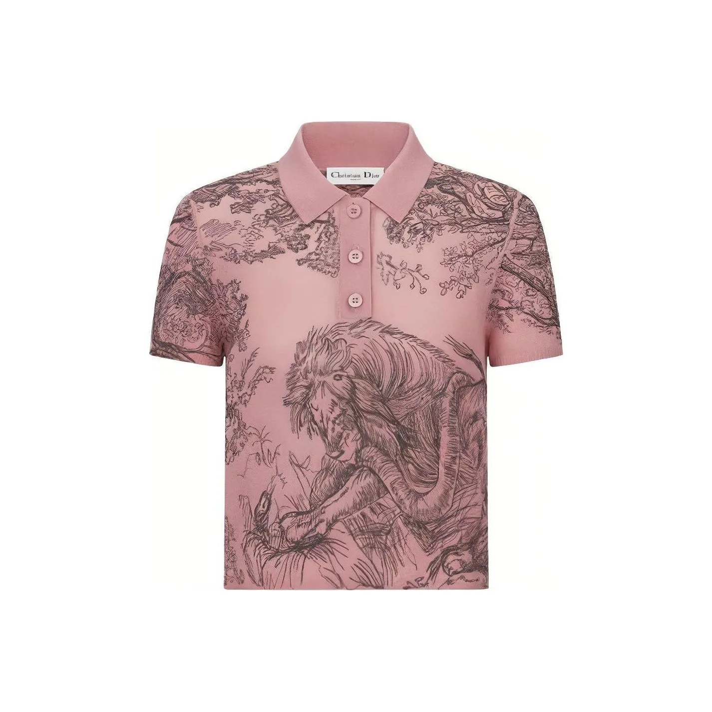 DIOR Dioriviera SS23 Polo Shirt Women's Pink