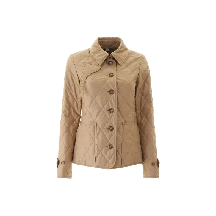 Burberry Diamond Quilted Buttoned Jacket