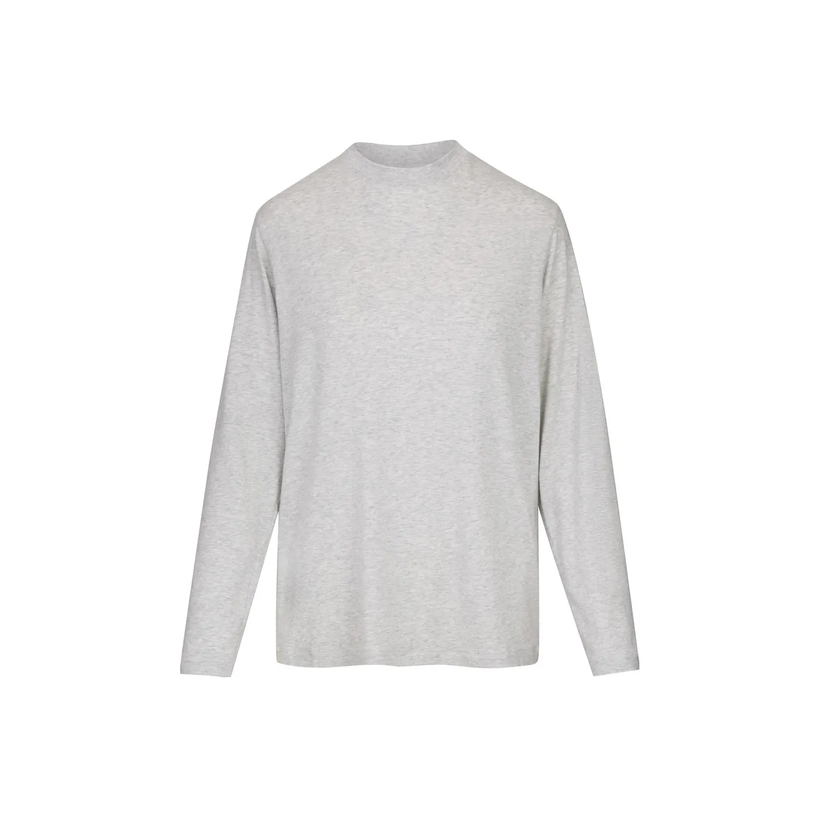 Skims Boyfriend Long Sleeve T Shirt Light Heather Grey