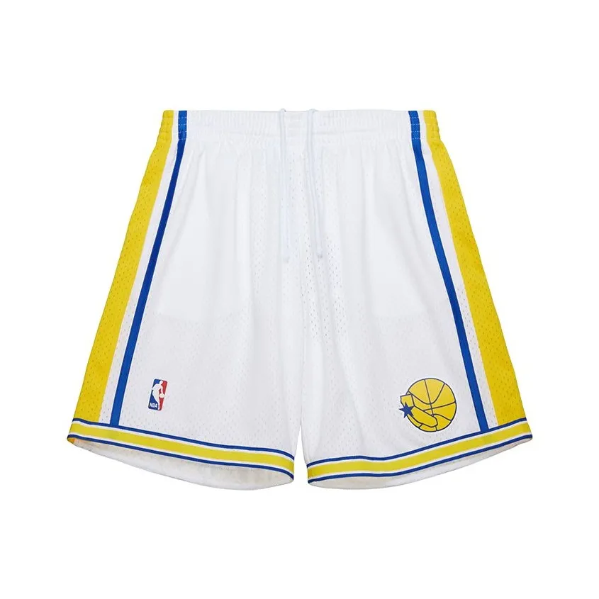 MITCHELL NESS X NBA Golden State Warriors SU25 AUTHENTIC Спортивные шорты Унисекс Белый