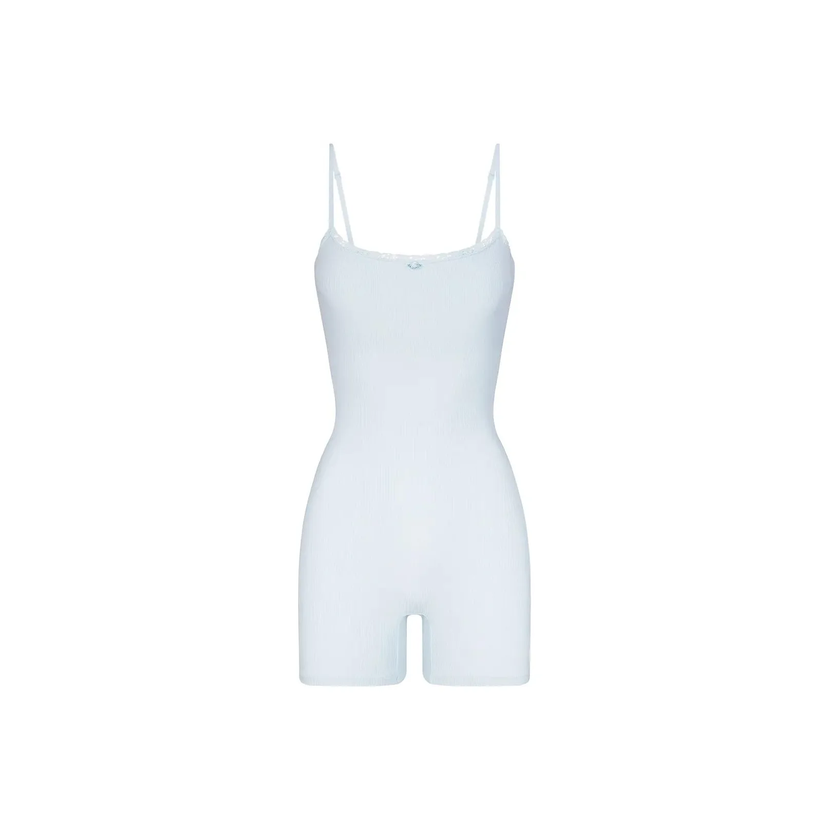 SKIMS Wedding Dress Series SOFT LOUNGE LACE ONESIE Jumpsuit Women's CELESTE/Sky Blue