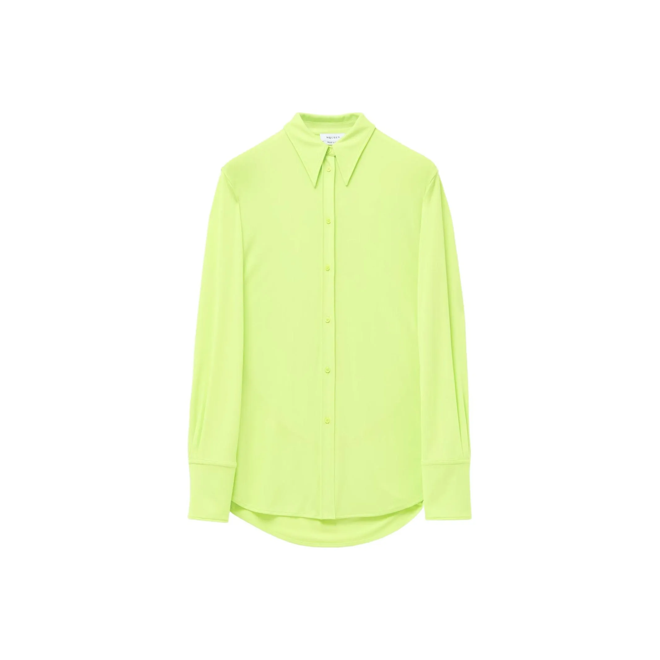 Alexander McQueen T Bar Chain Gathered Fitted Shirt