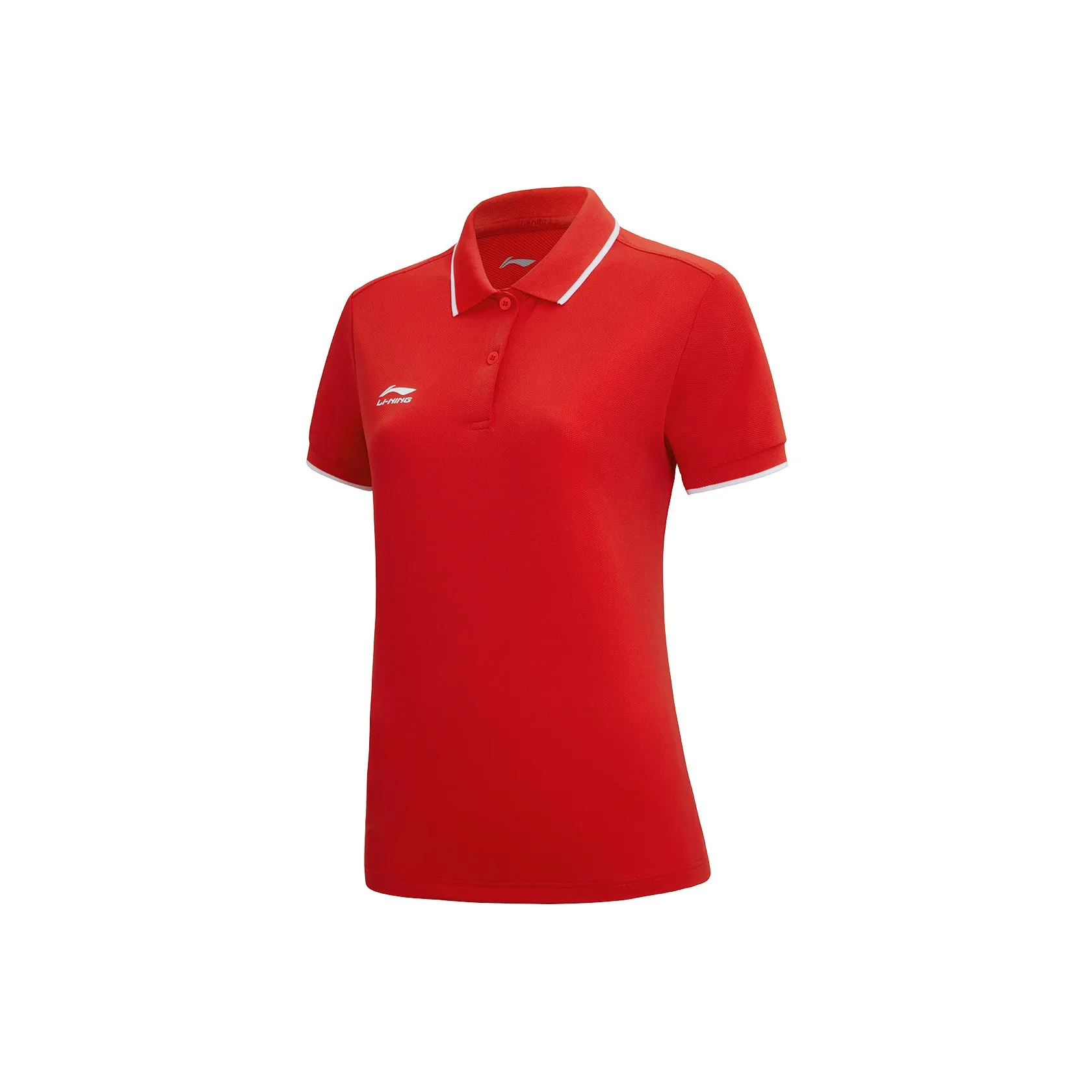 LINING Fitness Series, цвет национального флага, красный, женские поло