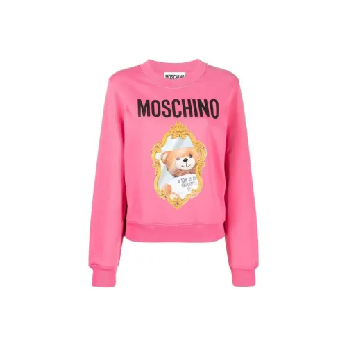 MOSCHINO Розовые Женские Свитшоты