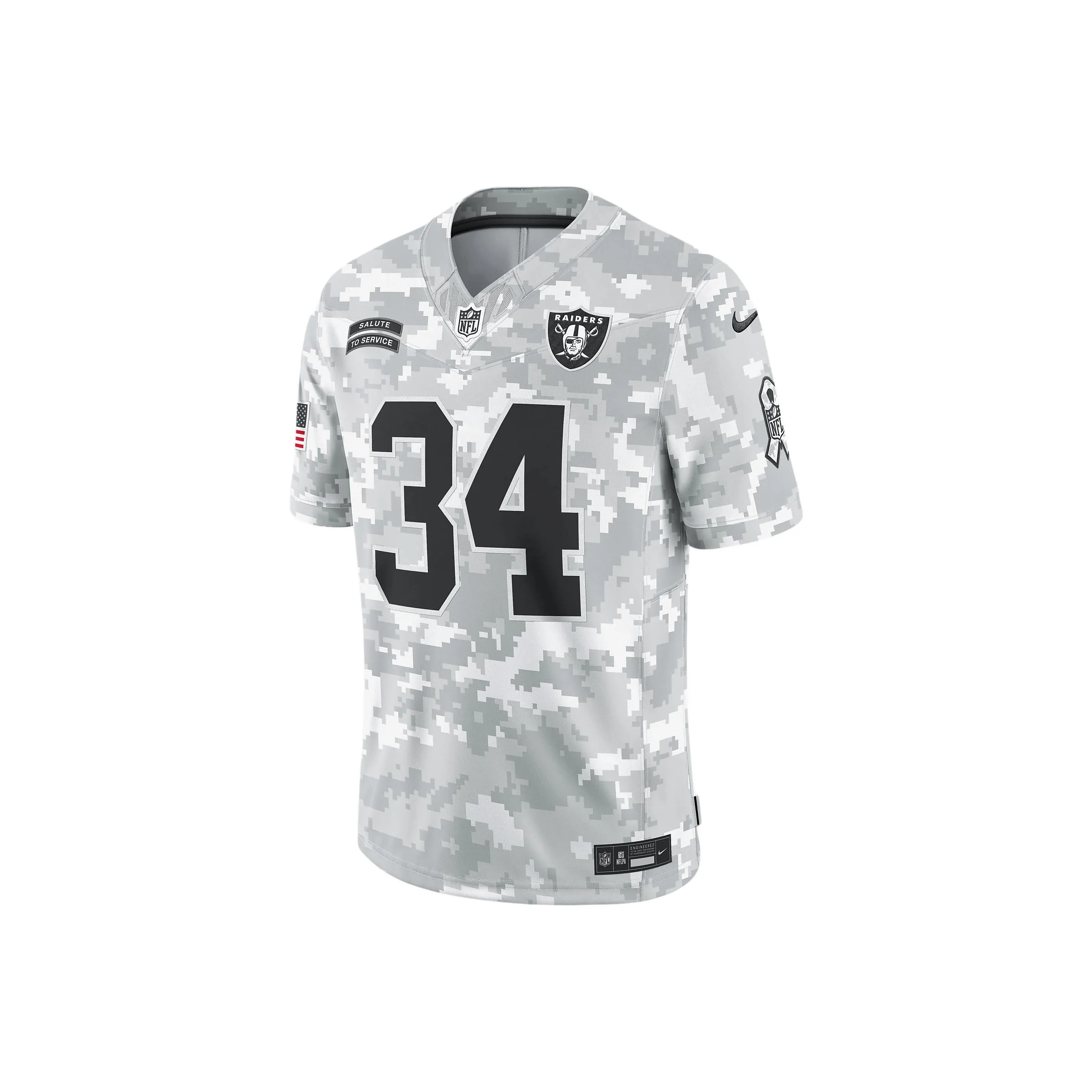 Nike Bo Jackson Las Vegas Raiders Salute To Service Men's Nike Dri FIT Nfl Limited Jersey