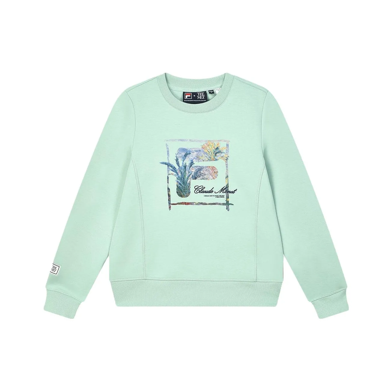 FILA Свитшот Женский Светлый Ярко-Зеленый