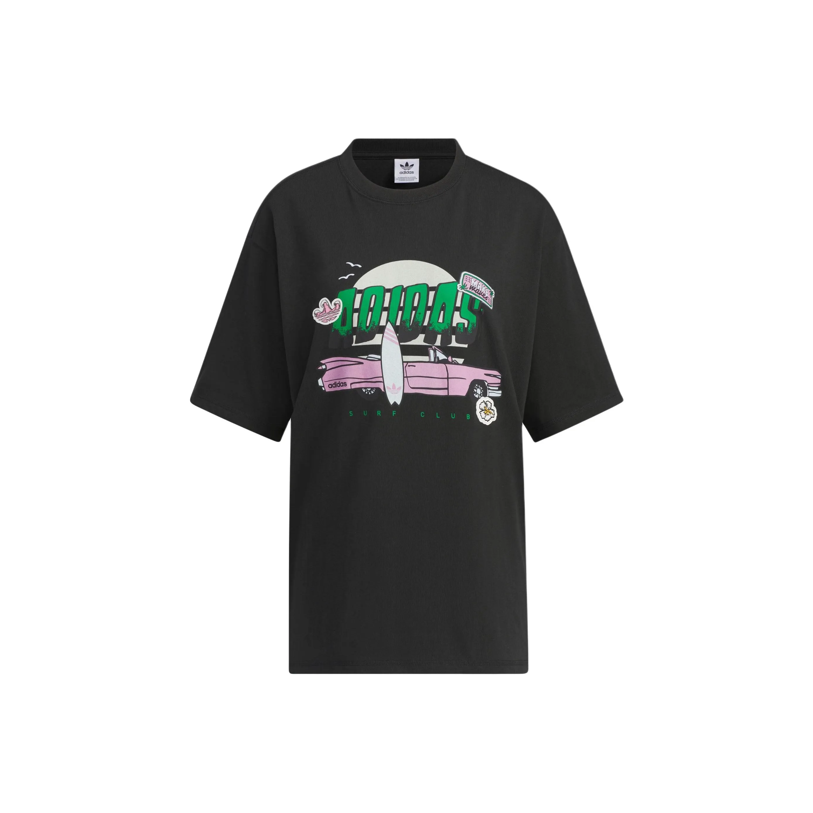 adidas originals Women'ss Anime Print T-Shirt Black