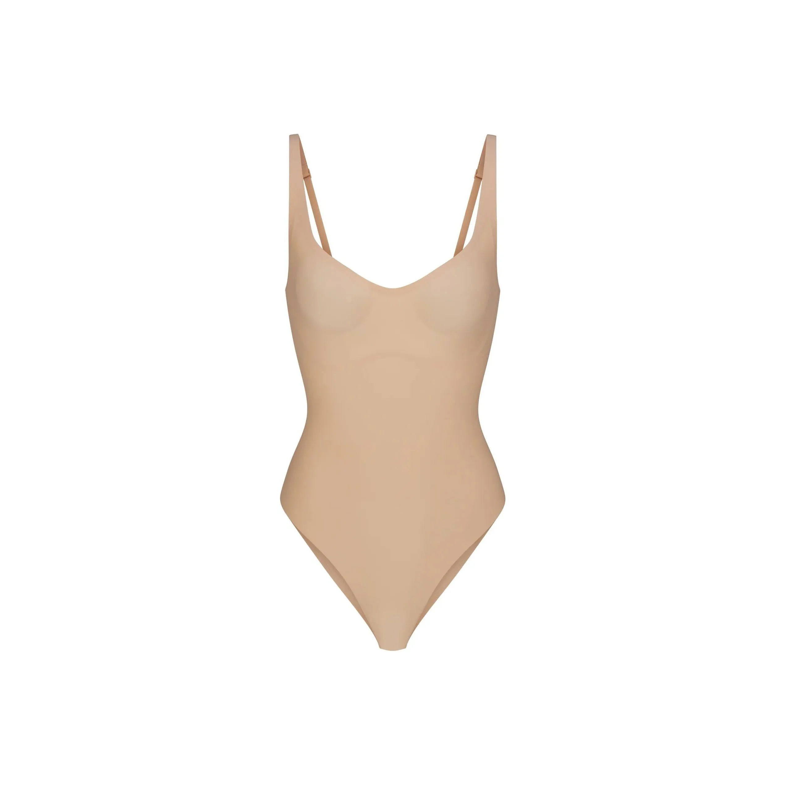 Skims Swim Scoop Neck One Piece Cocoa