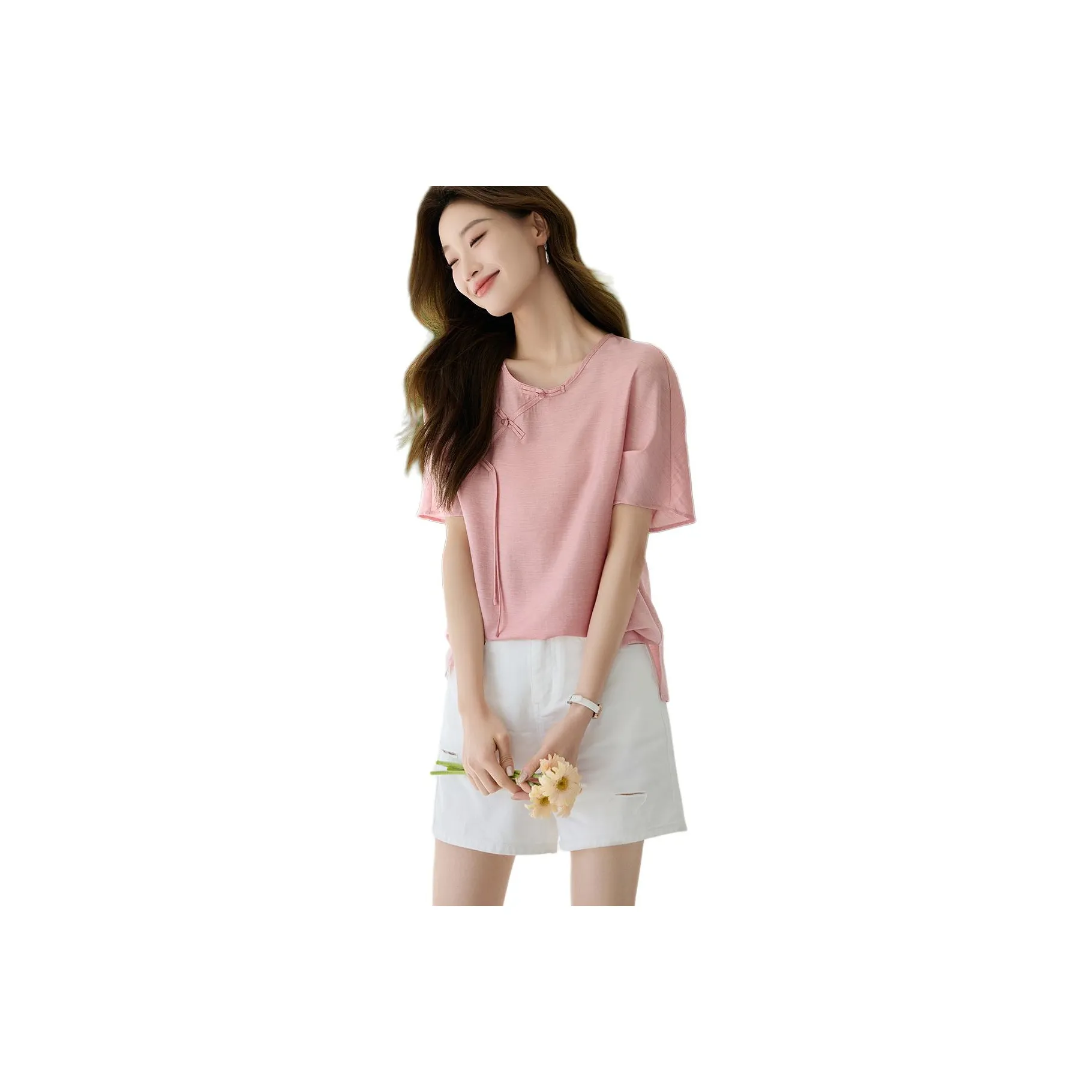 Mo Han Yi Mei Shirt Women's Mousse Pink