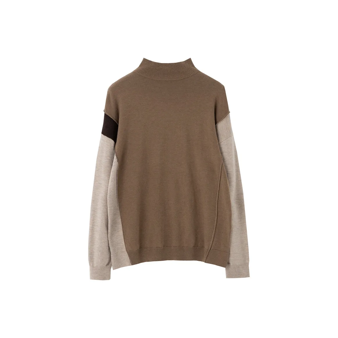 SOON FLOWER Кашемировый свитер женский цвет хаки