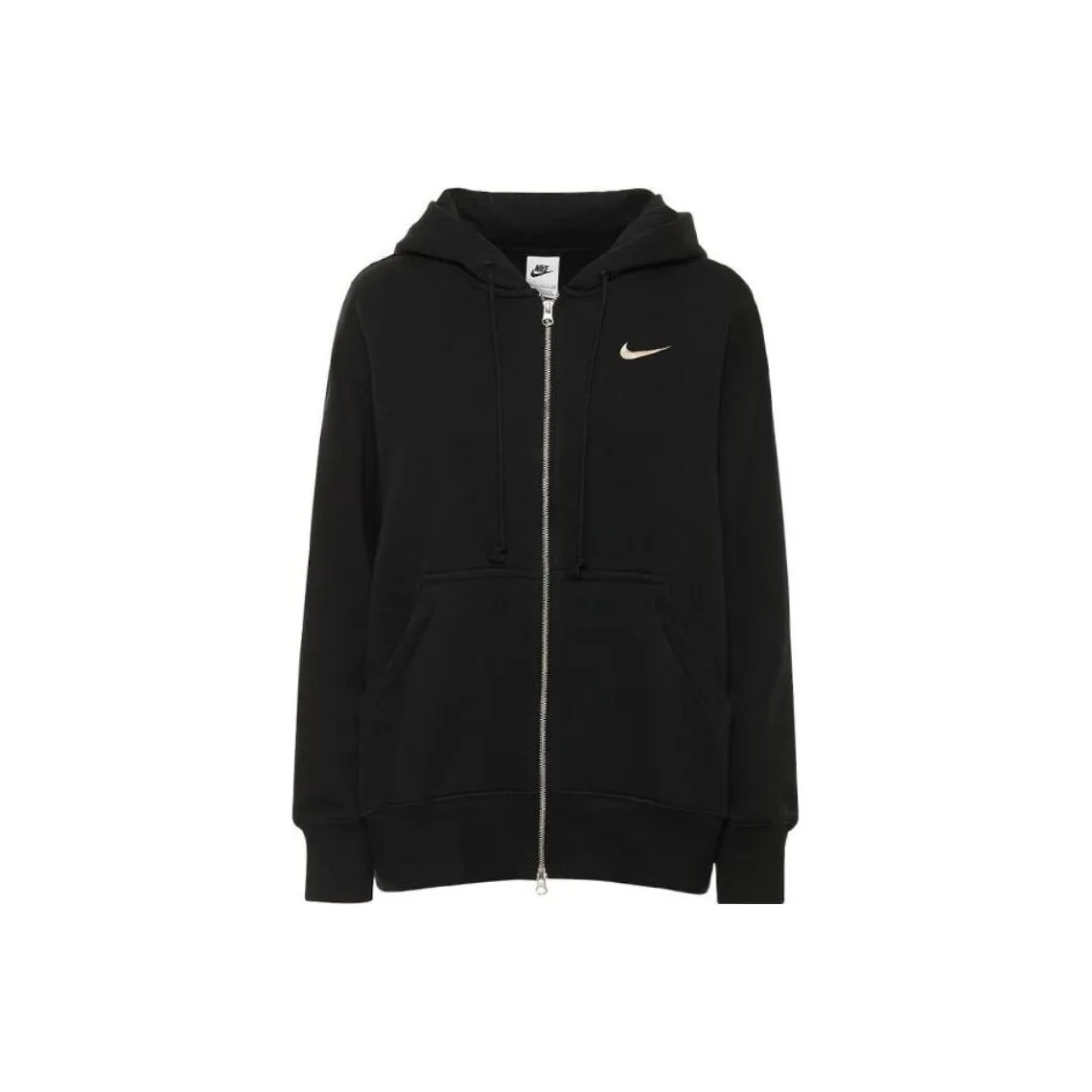 Nike Women's Phoenix Fleece Oversized Full Zip Hoodie Black