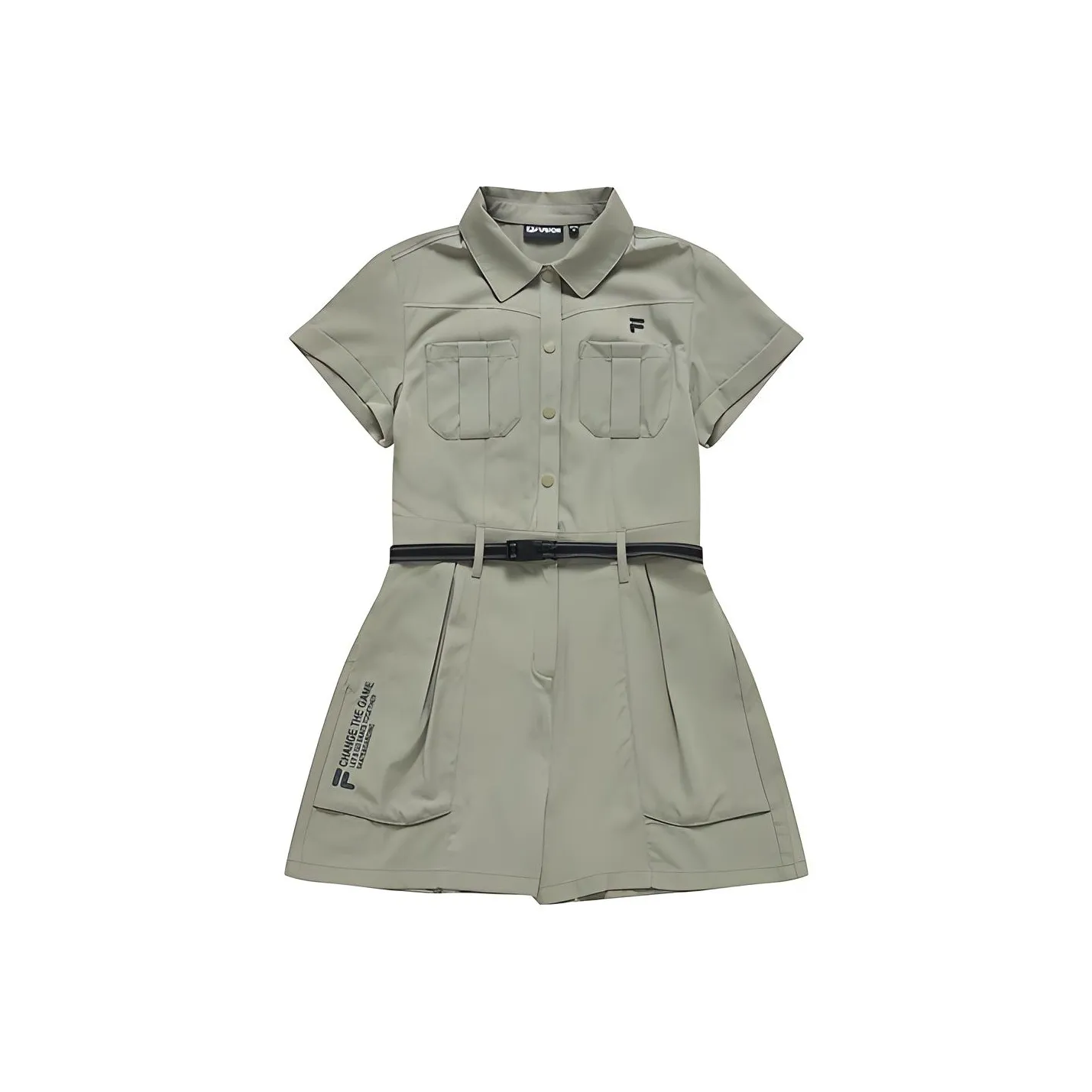 FILA FUSION Trending Street Series Jumpsuit Women's Hazy Khaki