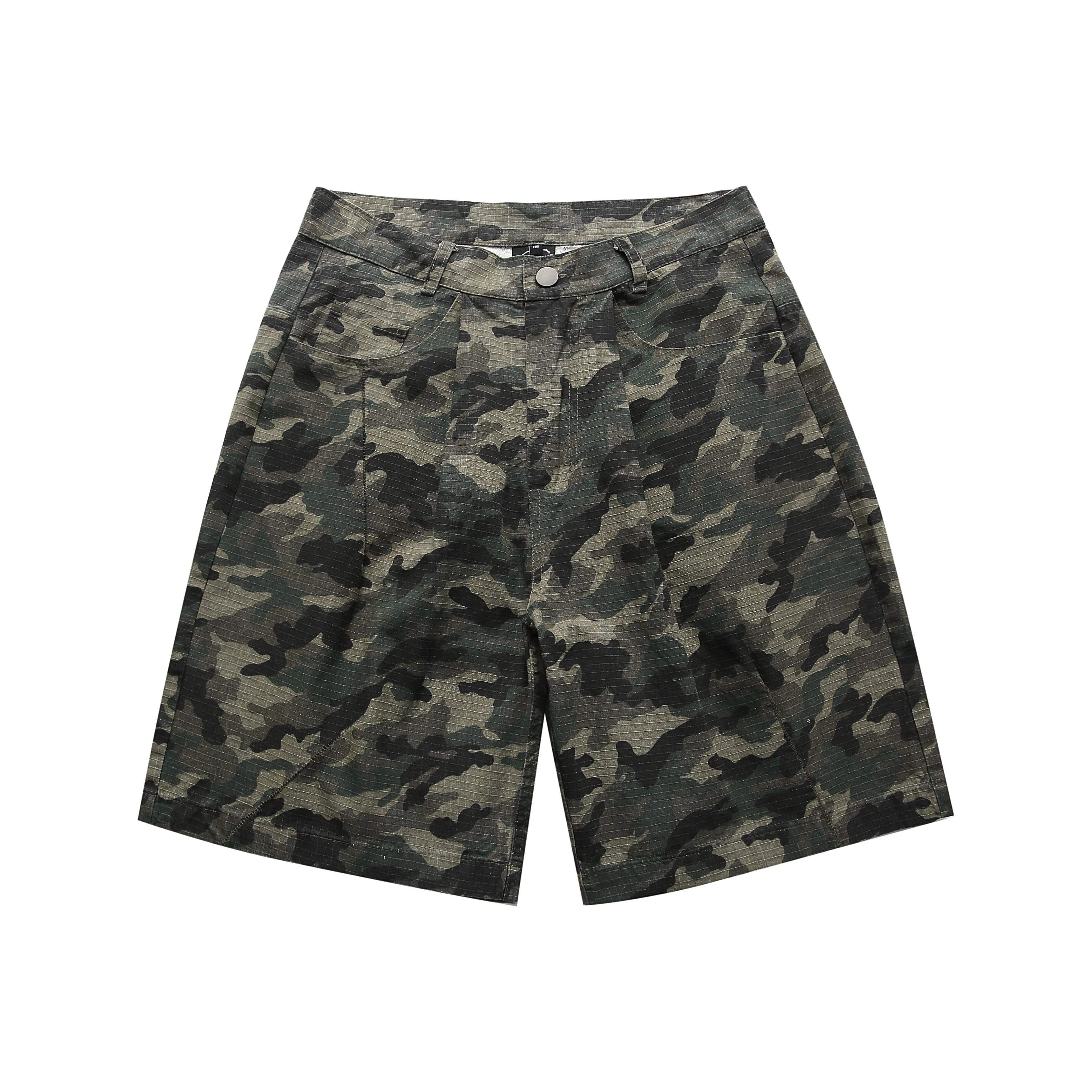 NOT BRAND ATTITUDE Повседневные шорты унисекс армейский зеленый камуфляж
