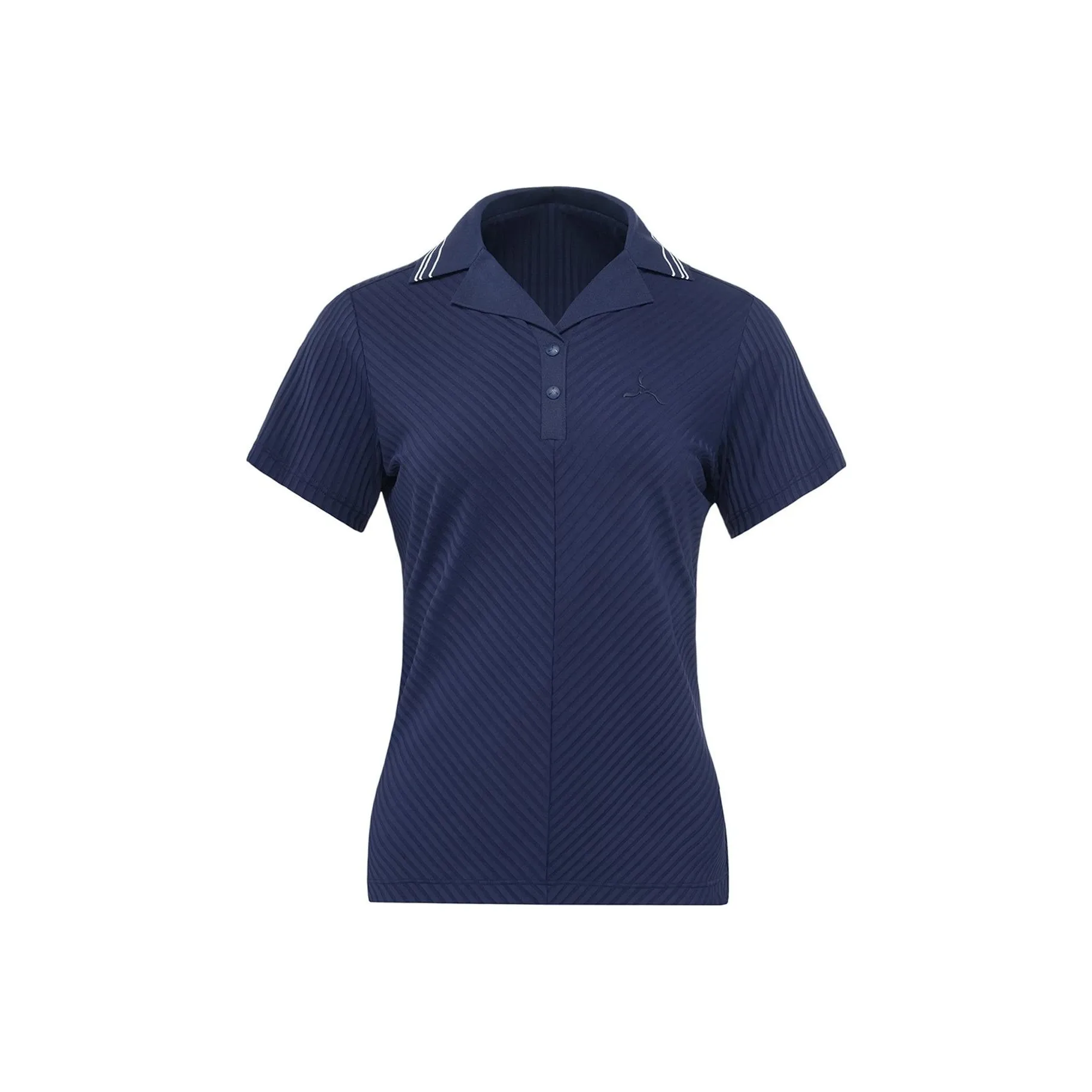 LI NING 1990 Golf Series Polo Shirt Women's Dark Ship Blue