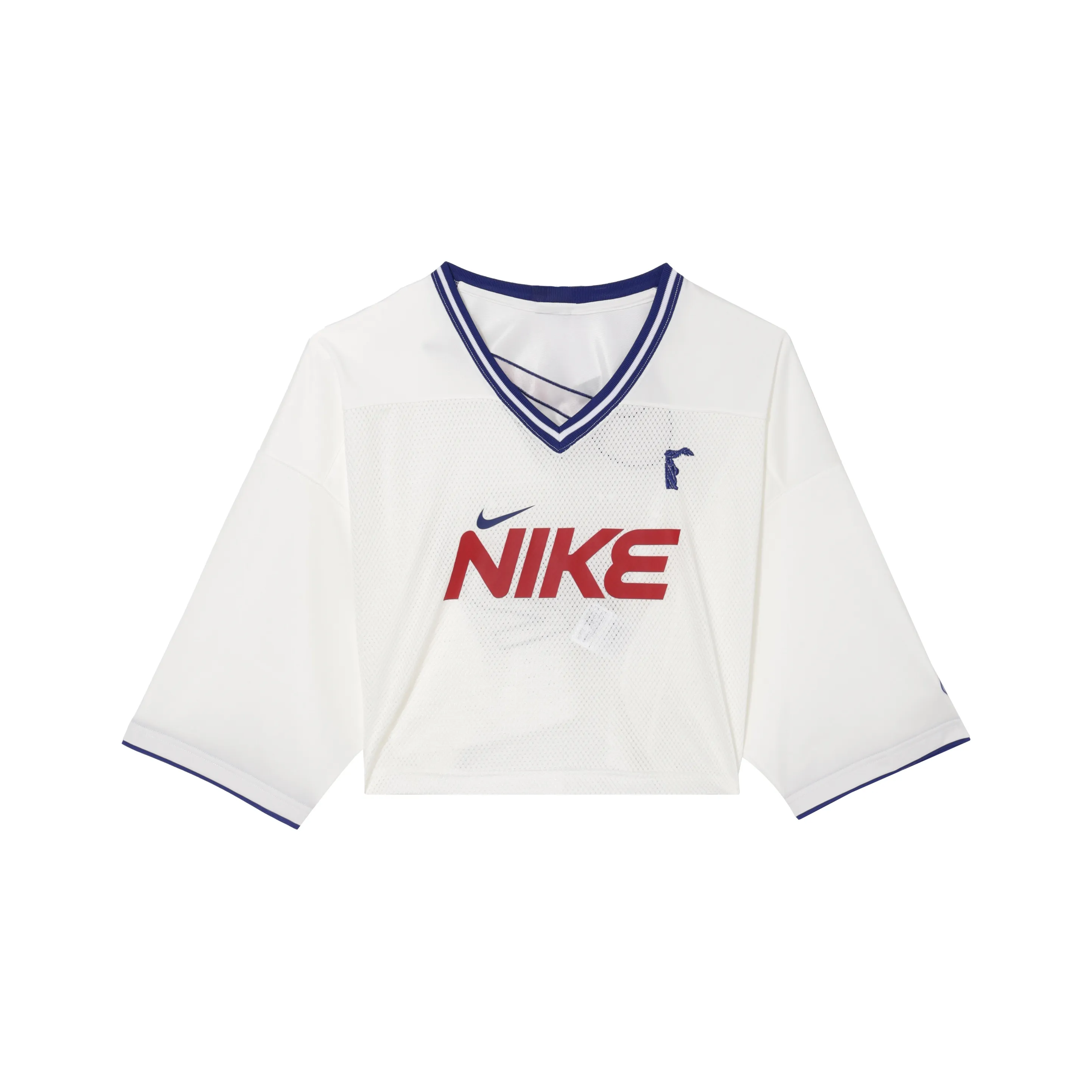 Nike Sportswear Women'ss V Neck Pullover Sporty Casual T Shirt White