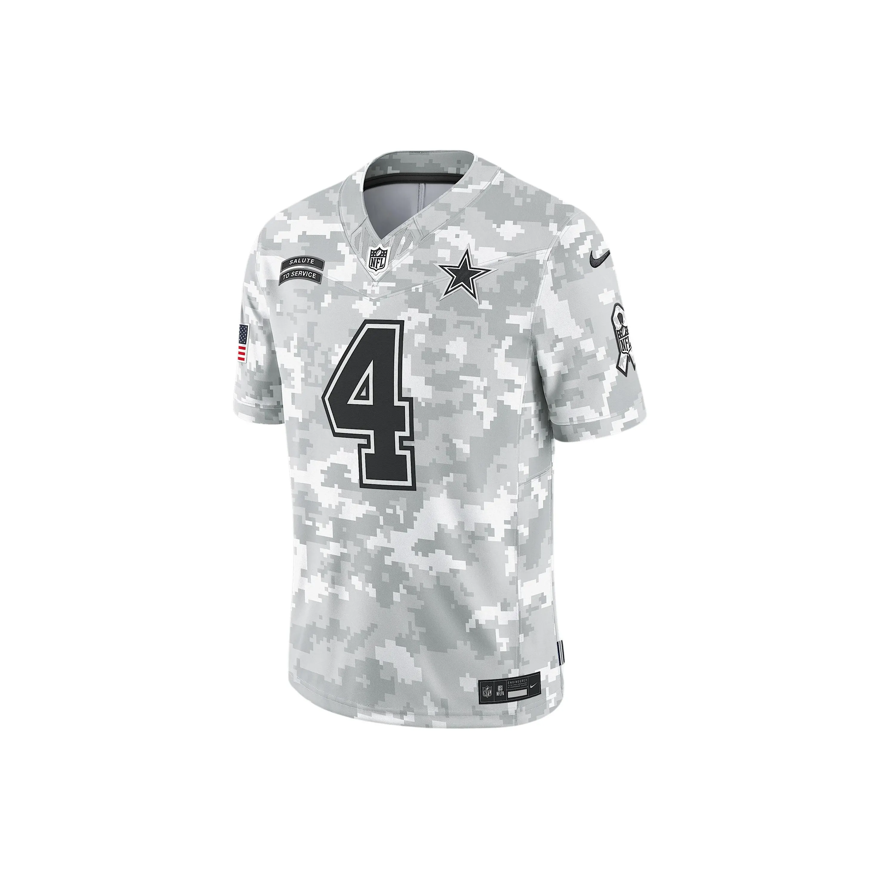 Nike Dak Prescott Dallas Cowboys Salute To Service Men's Nike Dri FIT Nfl Limited Jersey