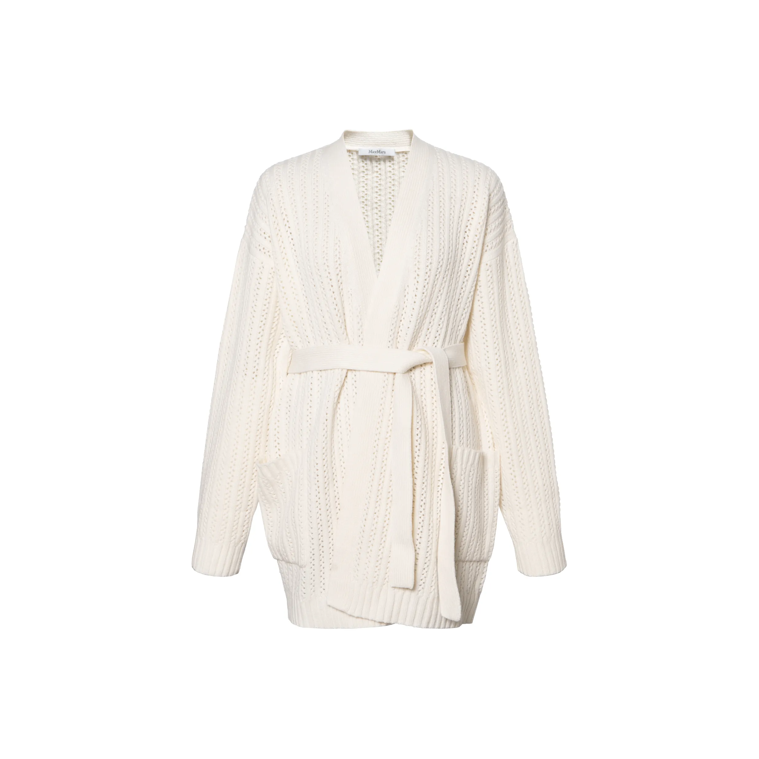 Max Mara Balzac Belted Long Sleeved Cardigan