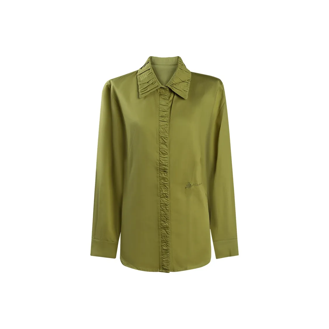 THE SEA LIFE Рубашка Женская Моховый Зеленый