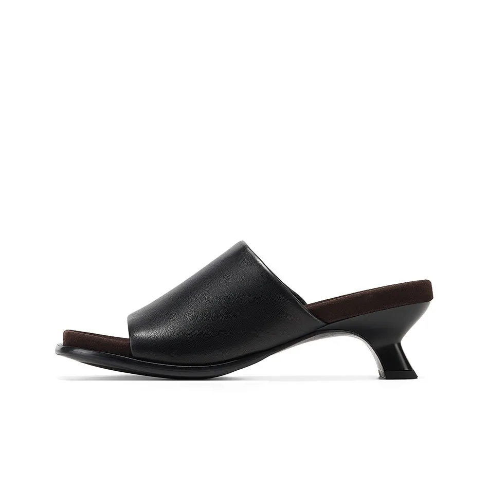 GG CC Устойчивые к истиранию Амортизирующие Толстые Высокие каблуки Слипоны Женские