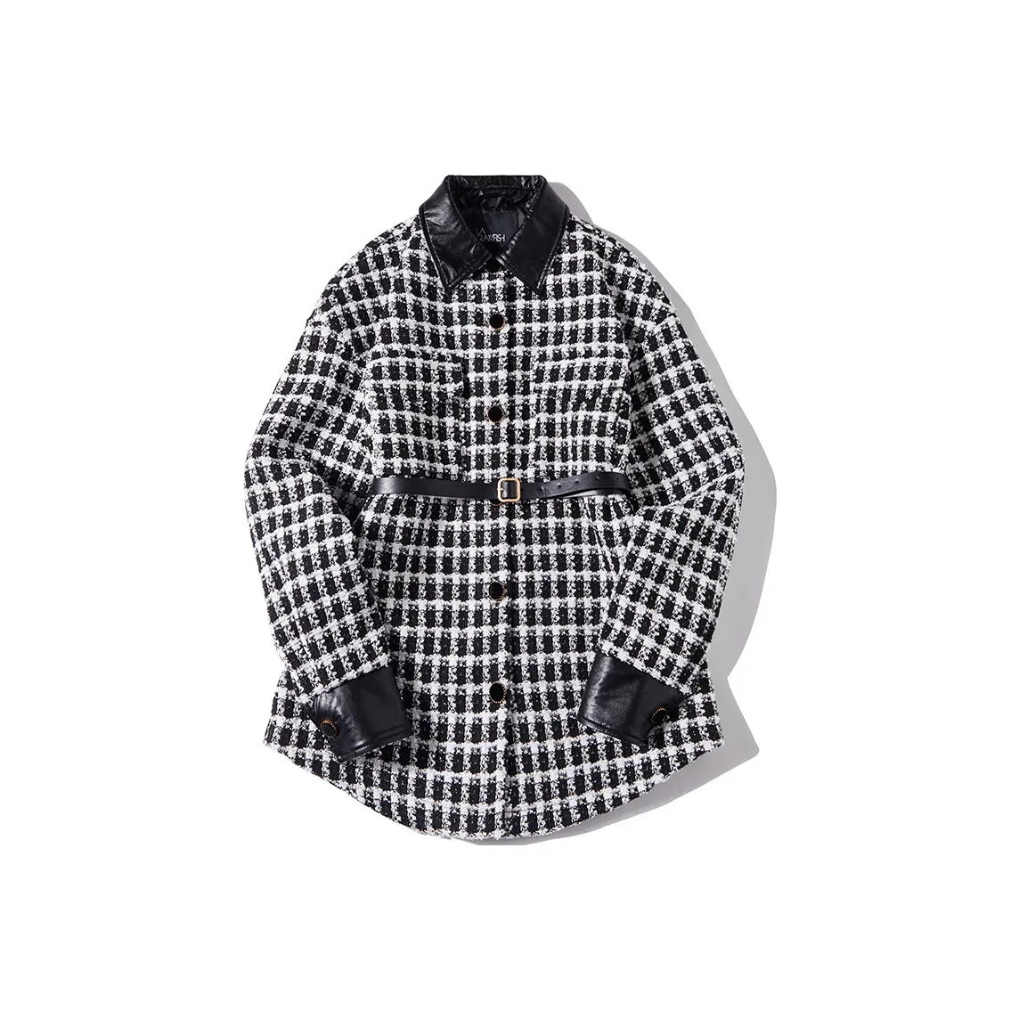 LA CRAWFISH Куртка Женская Черная Белая Клетка