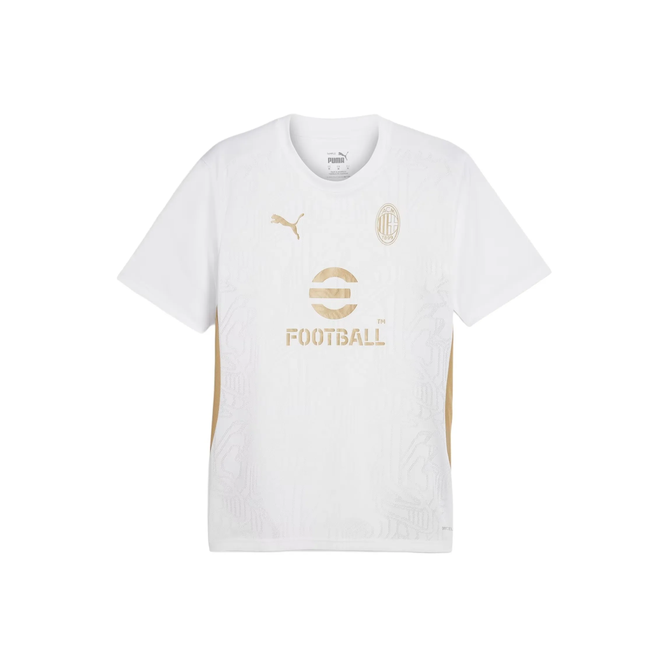 PUMA x AC Milan Football FW24 Soccer Jersey Men's White/Gold