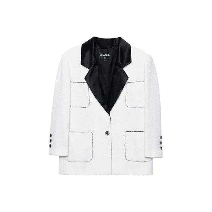 CHANEL Jackets Women's White
