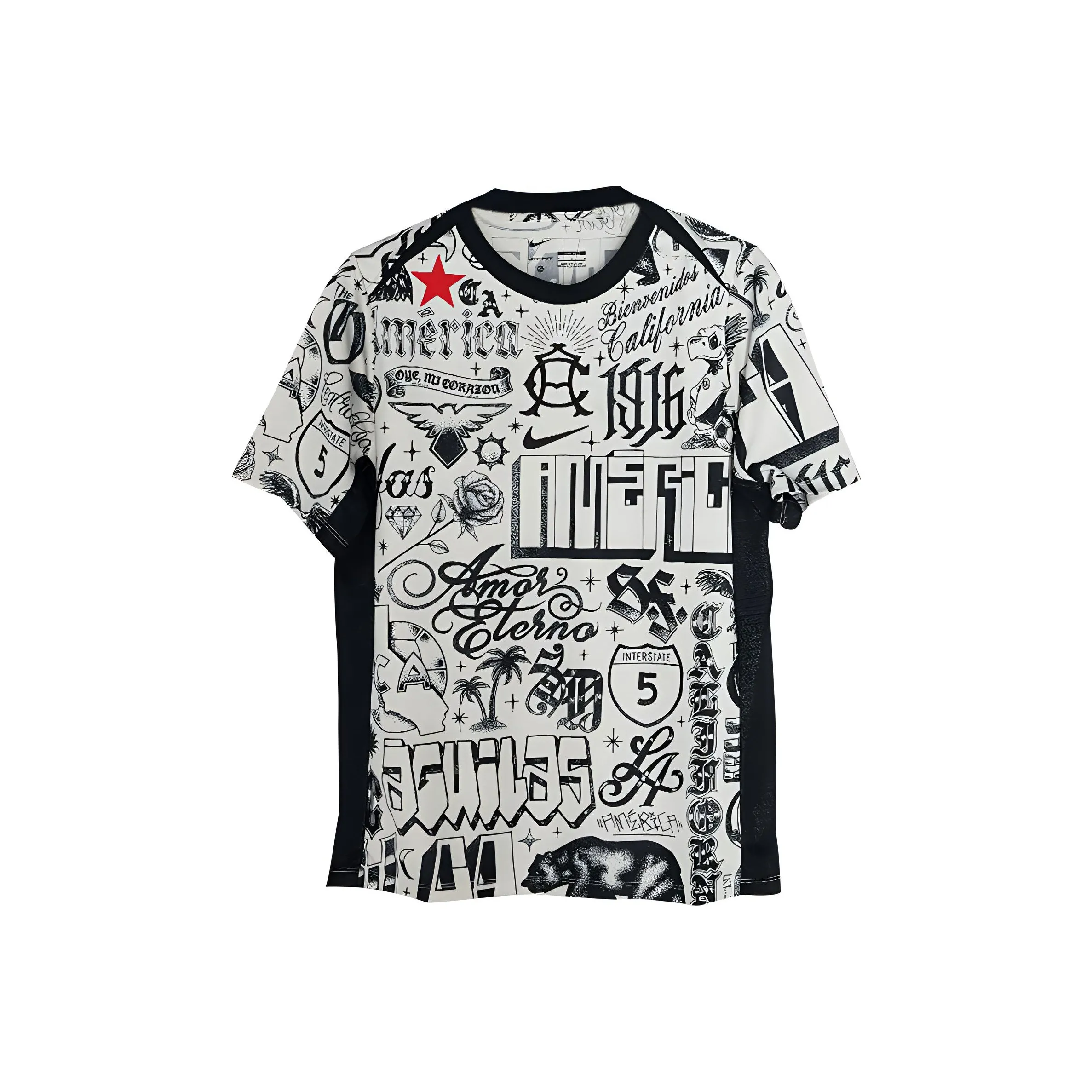 Nike Dri Fit Футбол Джерси Мужской Белый Черный