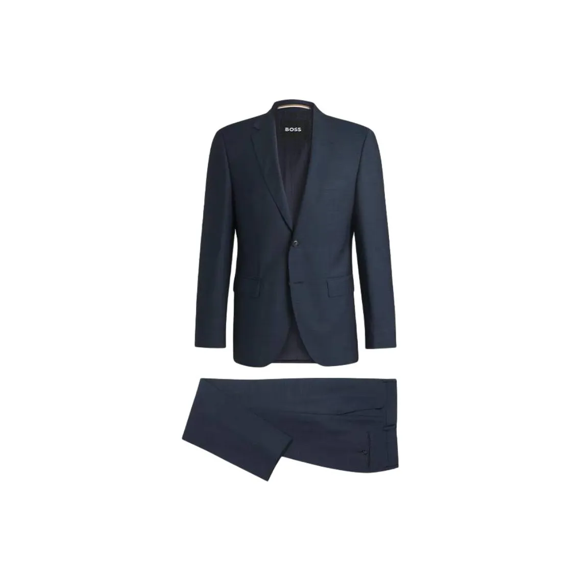 HUGO BOSS Business Suits Men Dark Blue