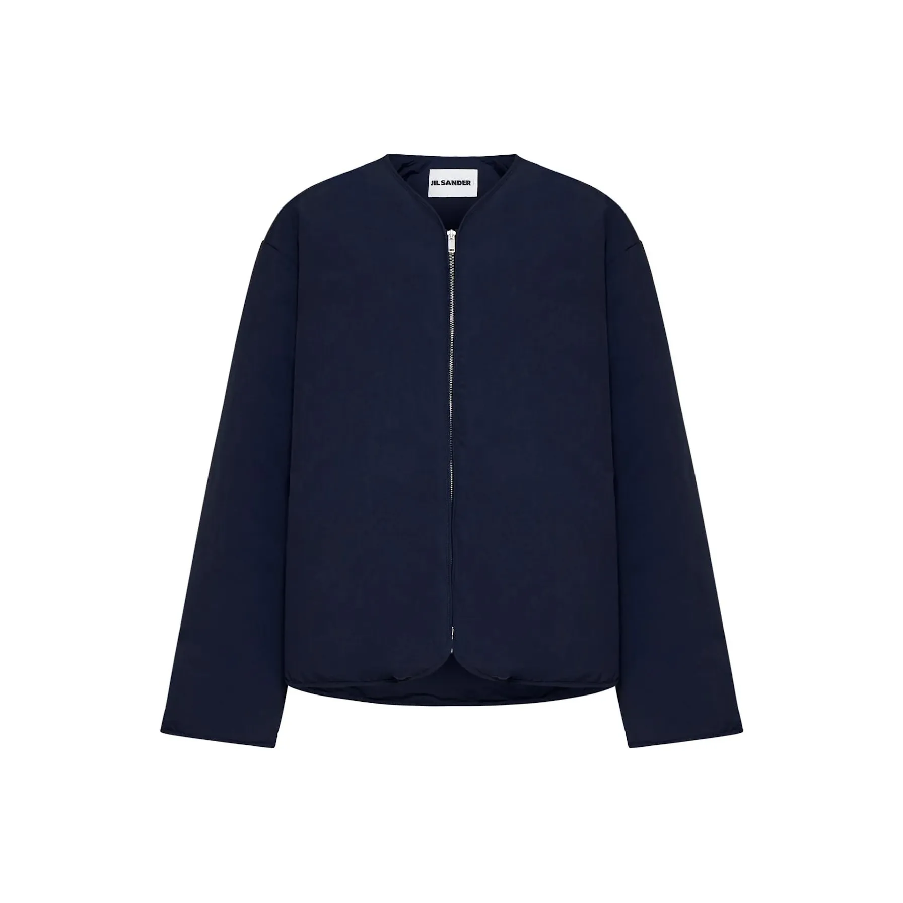 JIL SANDER + Curved Hem Down Jacket