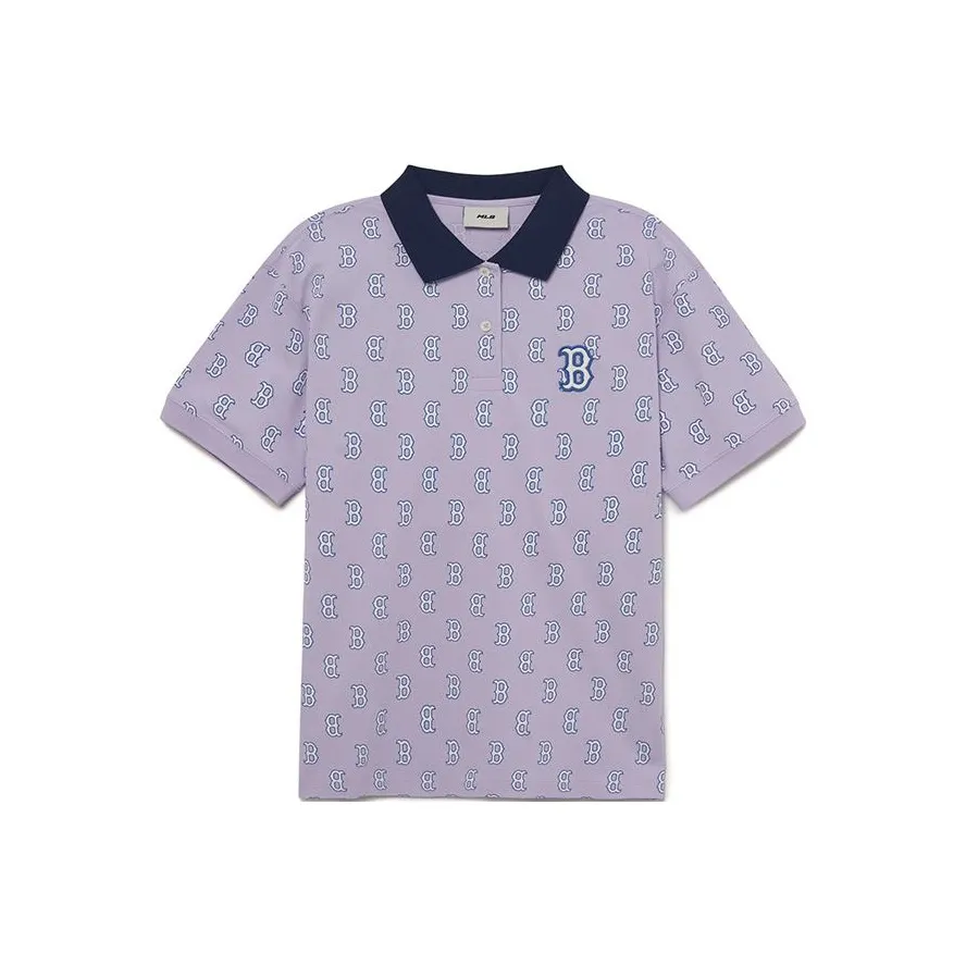 MLB Polo Shirts Women's Light Lavender Color